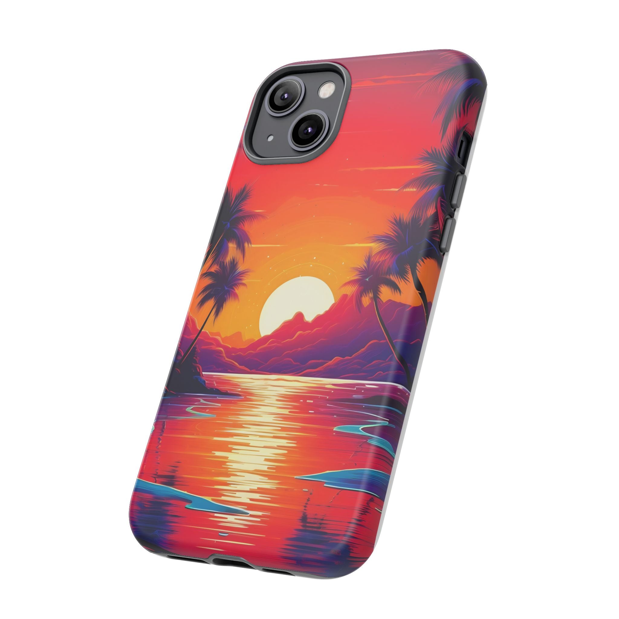 Sunset Beach Hexagon iPhone Case