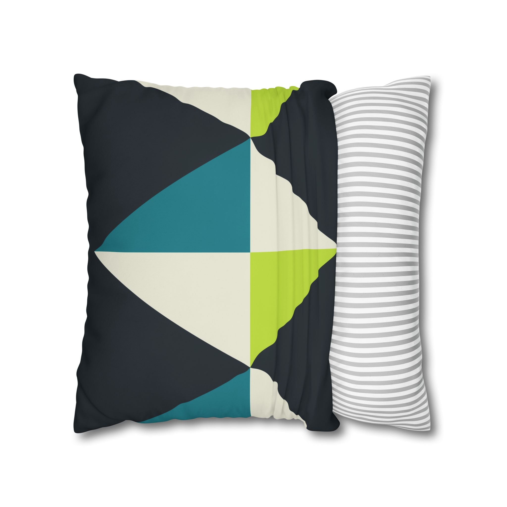 Geometric Teal Diamond Pillowcase