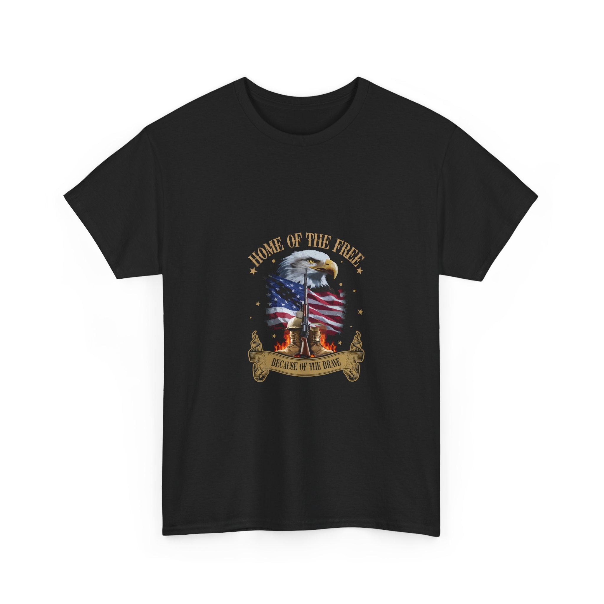 Home of the Free: Patriotic Eagle T-Shirt