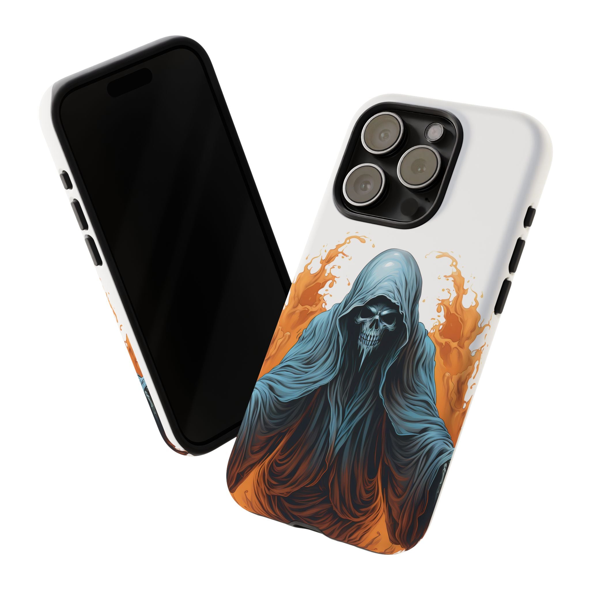 Grim Reaper Hexagon Stone iPhone Case