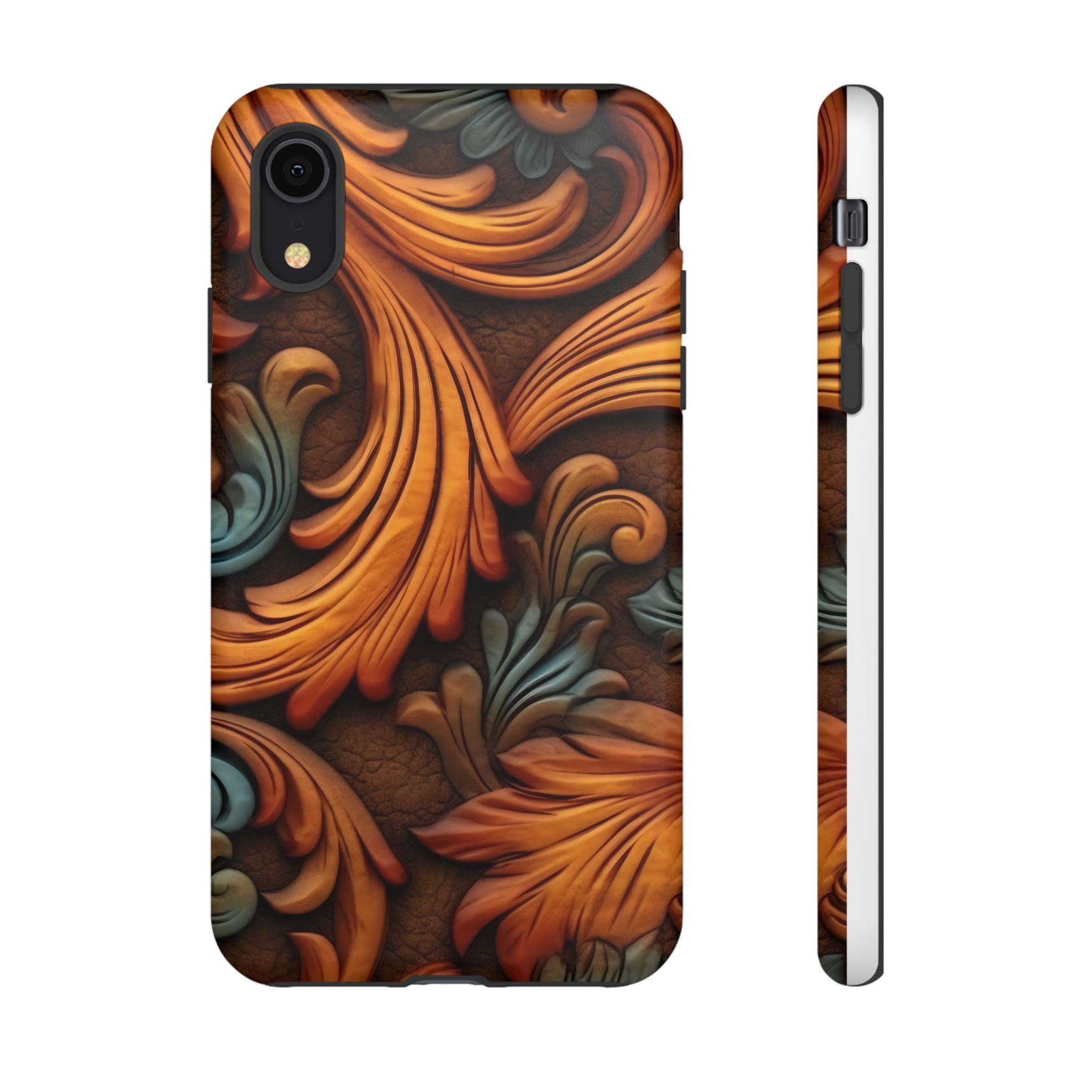 Baroque Copper iPhone Case - Hexagon Stone