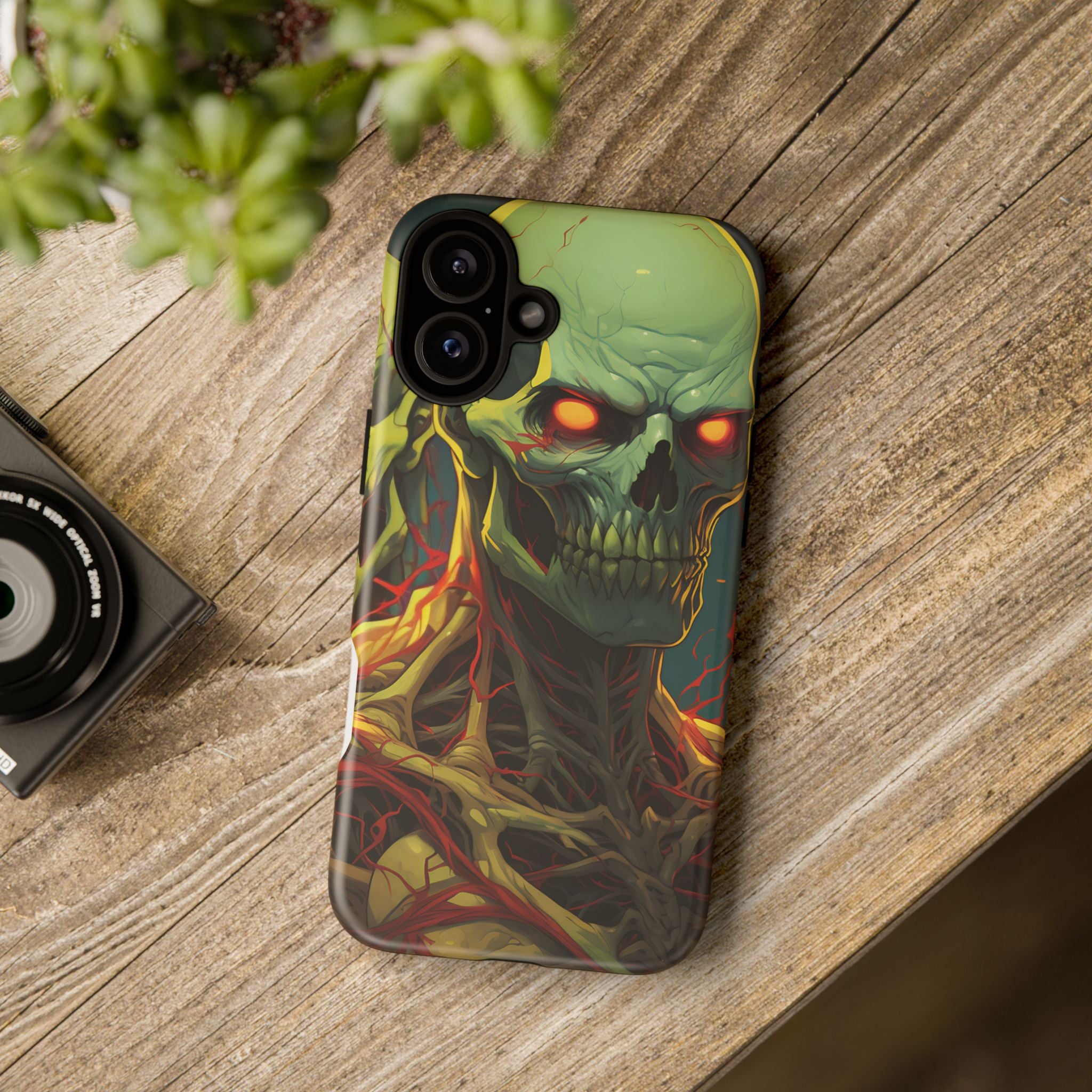 Glowing Skull Hexagon iPhone Case