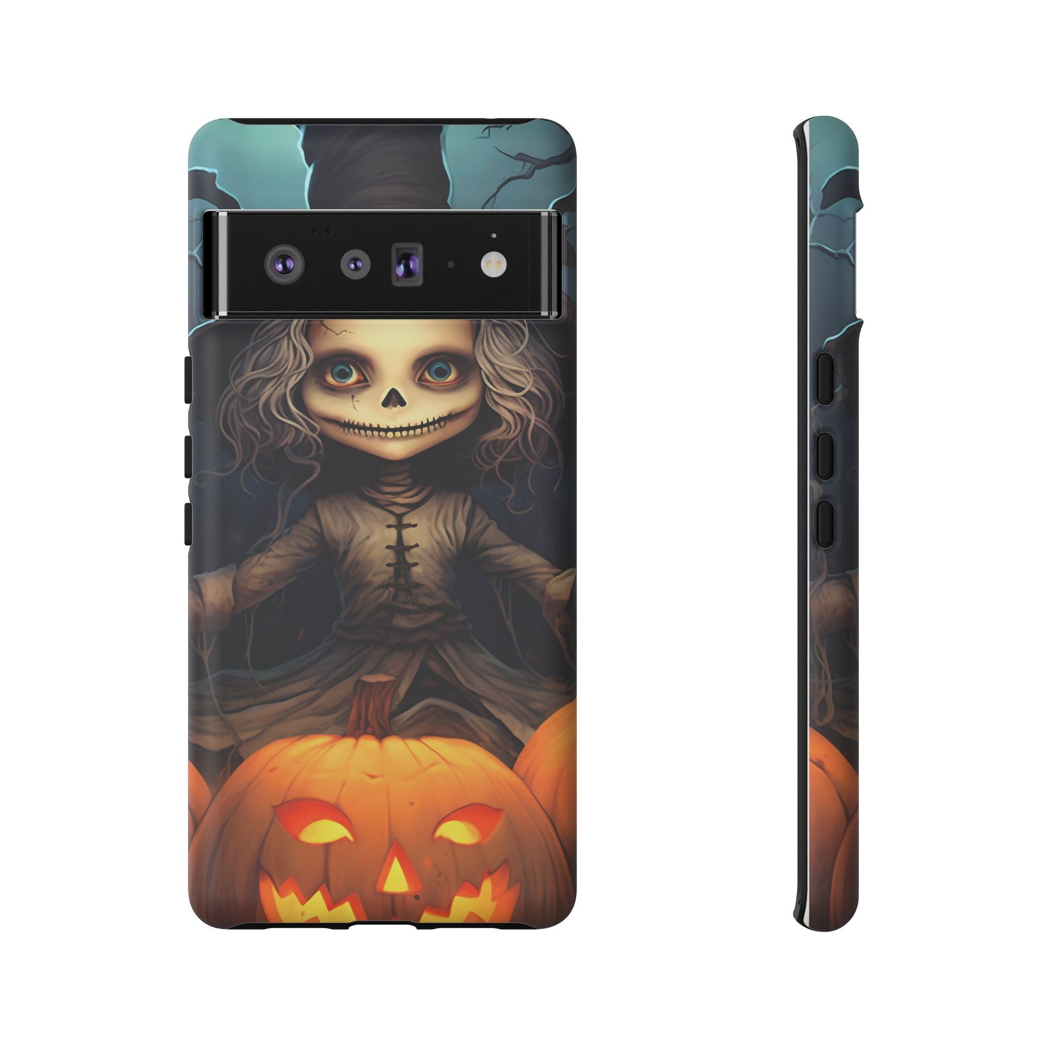 Spooky Skull Girl Halloween Google Google Pixel Case (All Models)