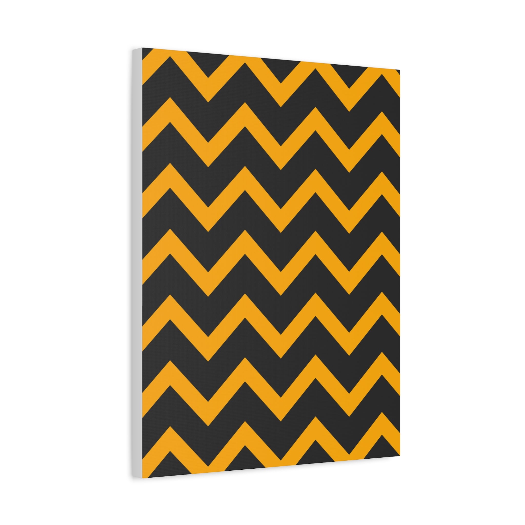 Bold Zigzag Geometric Canvas Art