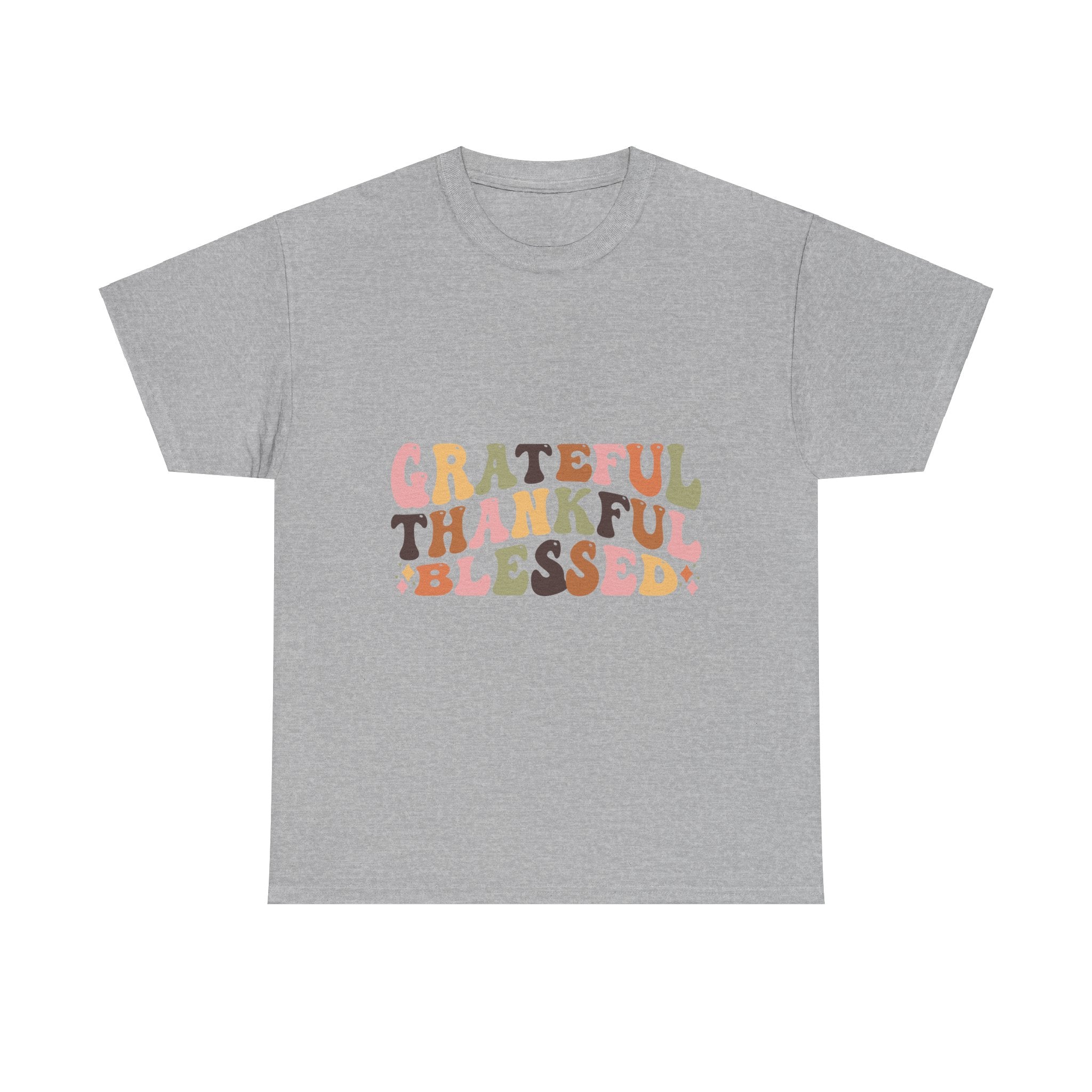 Grateful Thankful Blessed Thanksgiving Tee