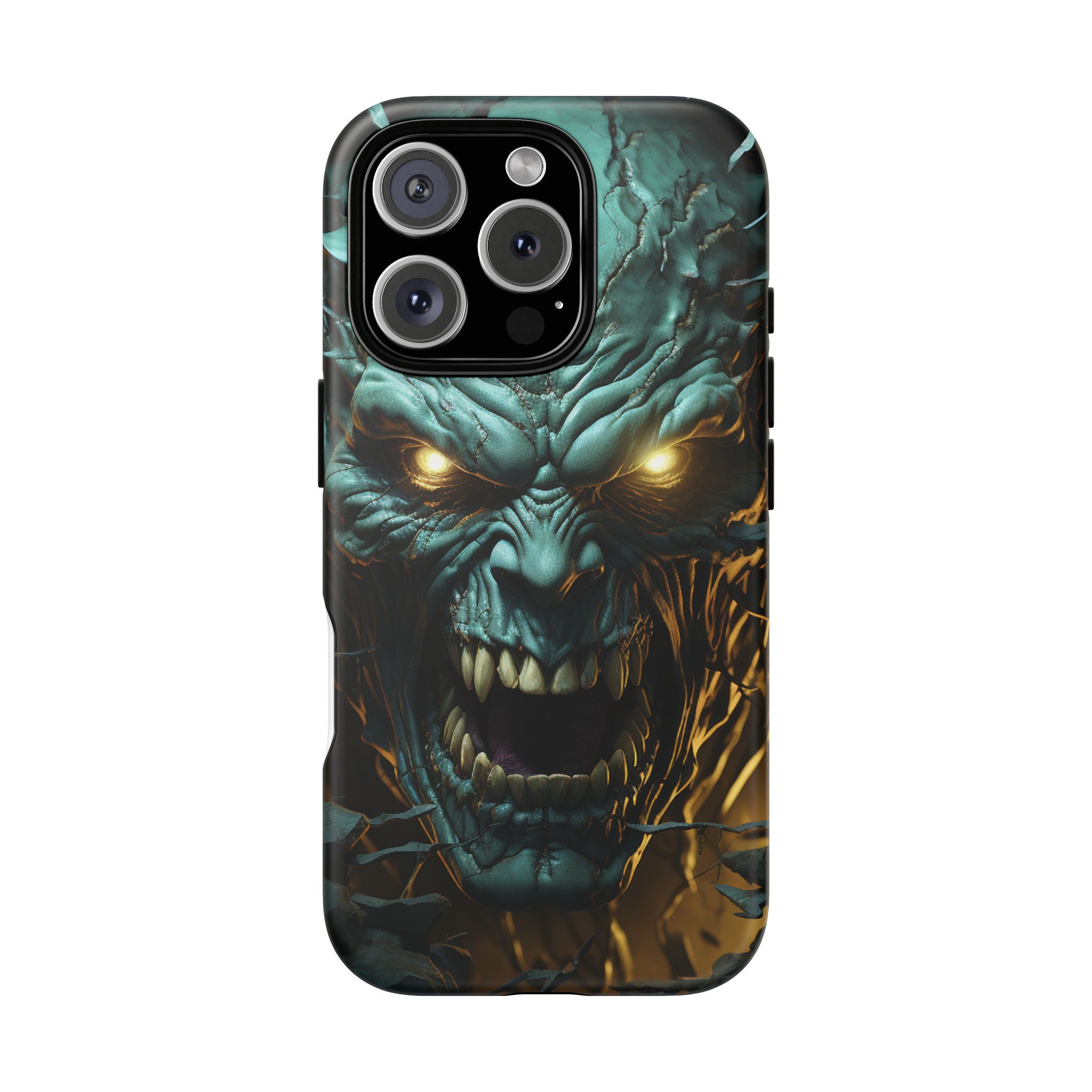 Monstrous Roar Hexagon Stone iPhone Case