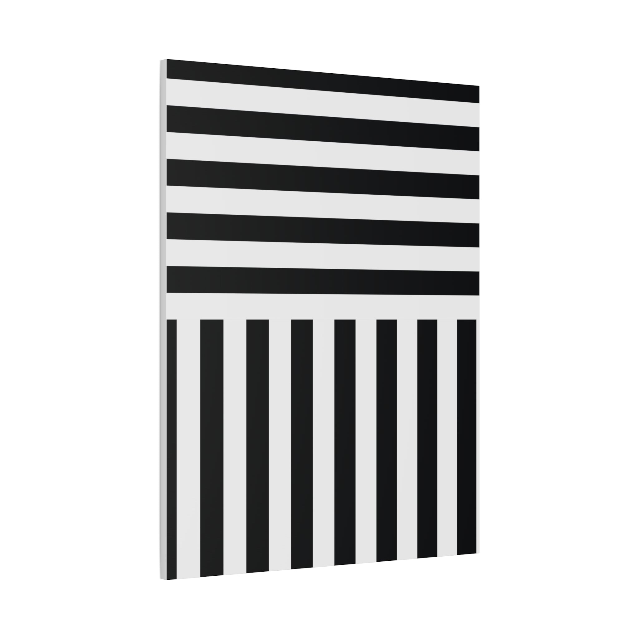 Monochrome Geometric Canvas Art