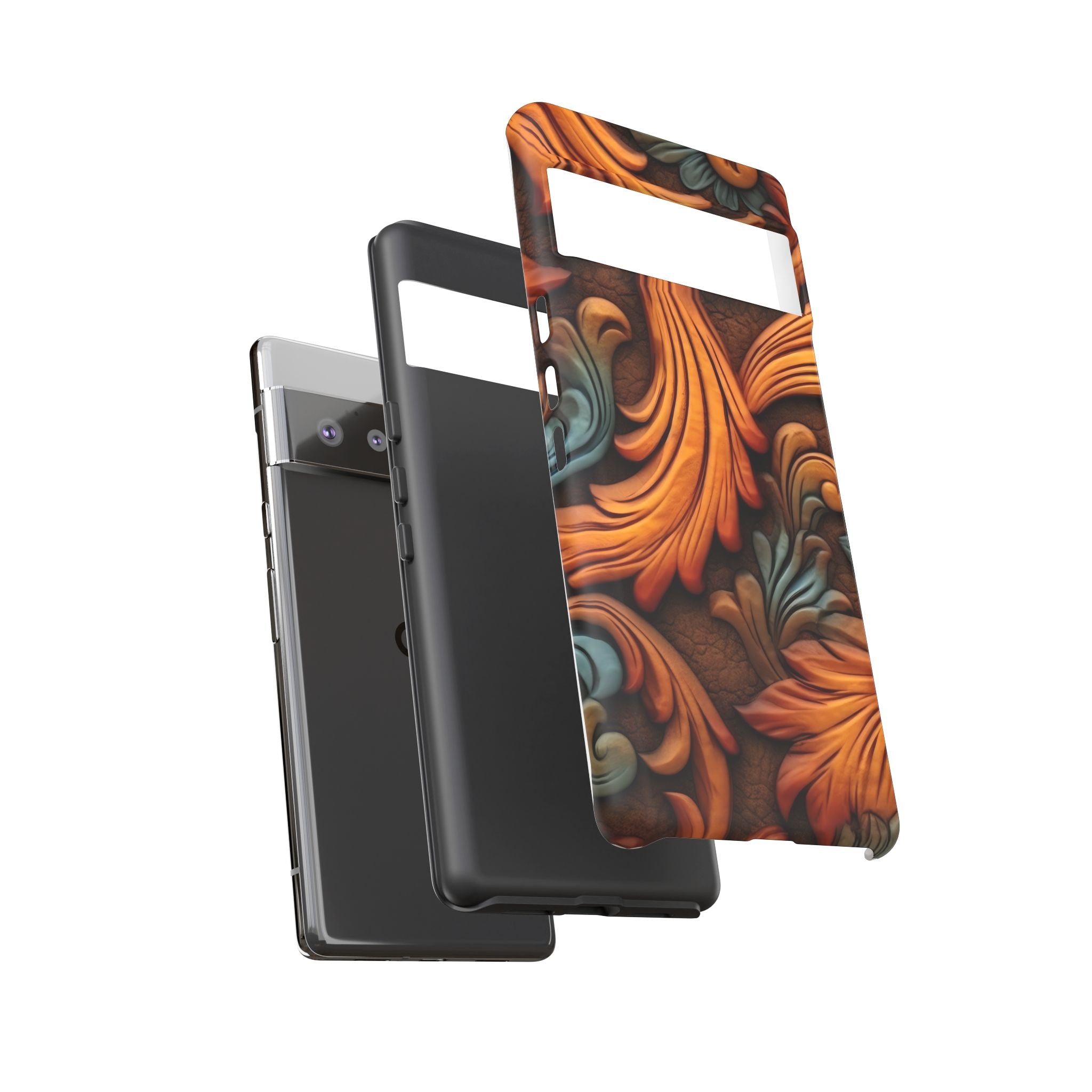 Baroque Copper Google Pixel Case (All Models) - Luxury Design