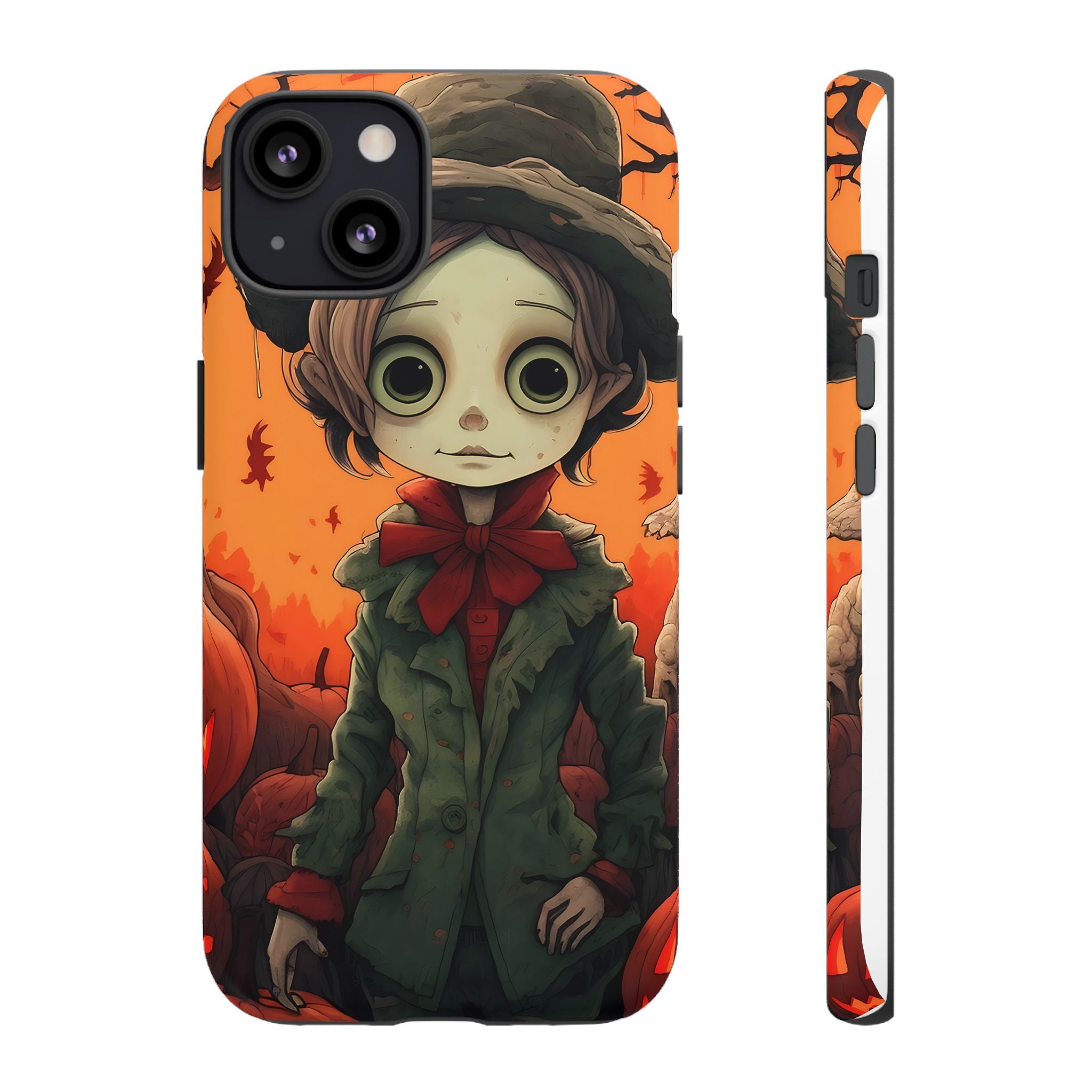 Spooky Autumn Child Hexagon Stone iPhone Case