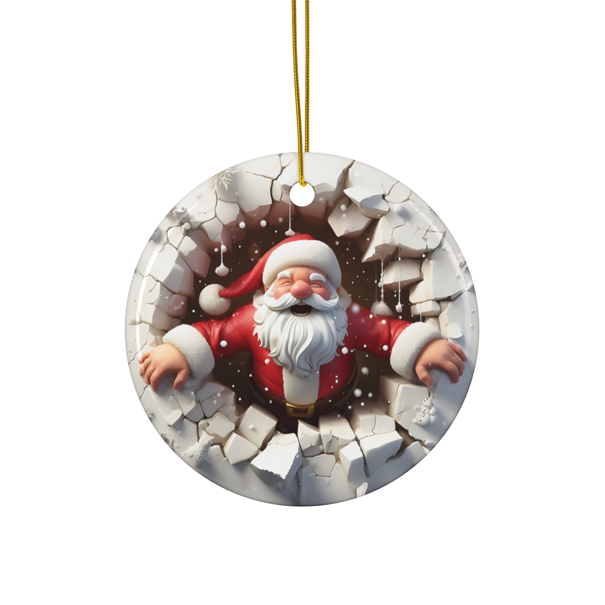 Jolly Santa Ice Breaker Ornament