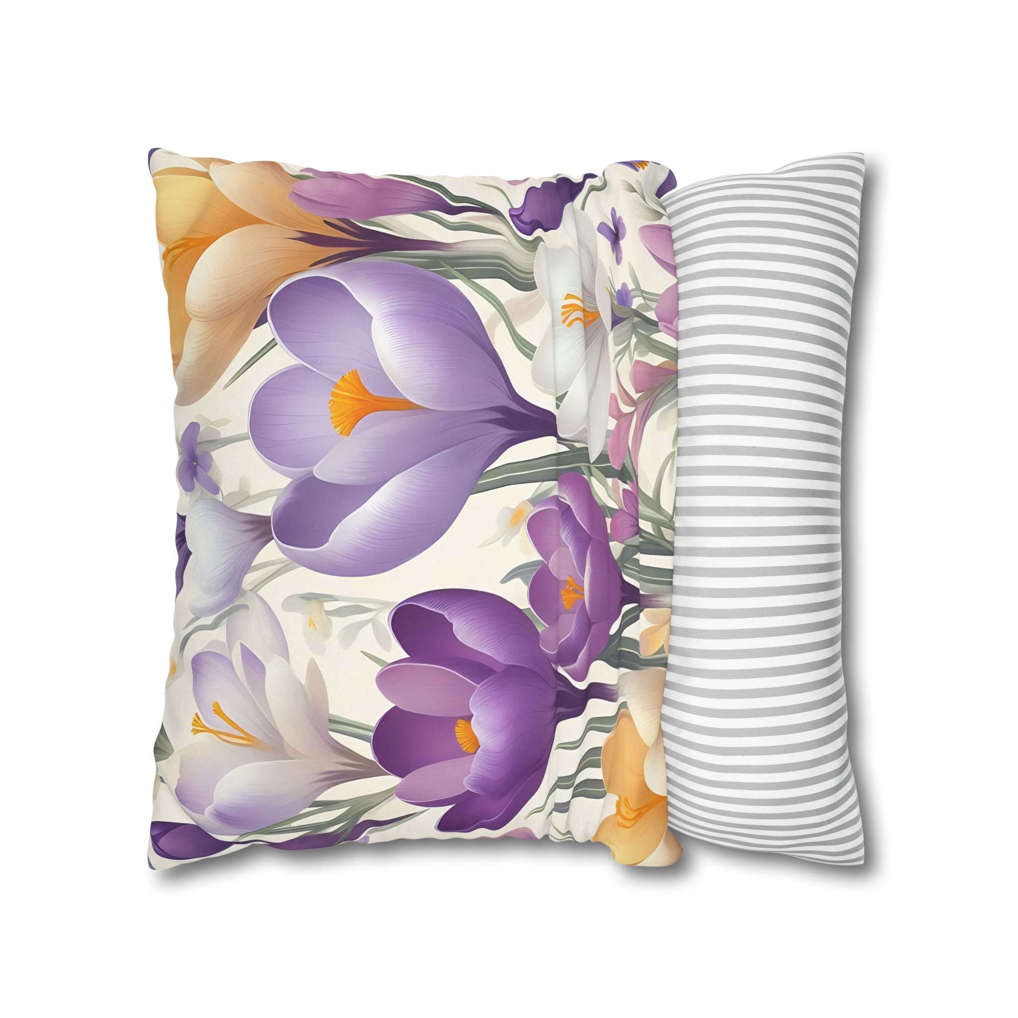 Floral Crocus Pillowcase - Botanical Bloom