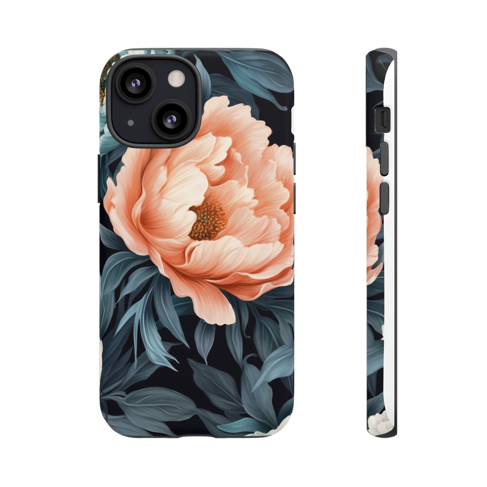 Moody Floral iPhone Case - Hexagon Stone