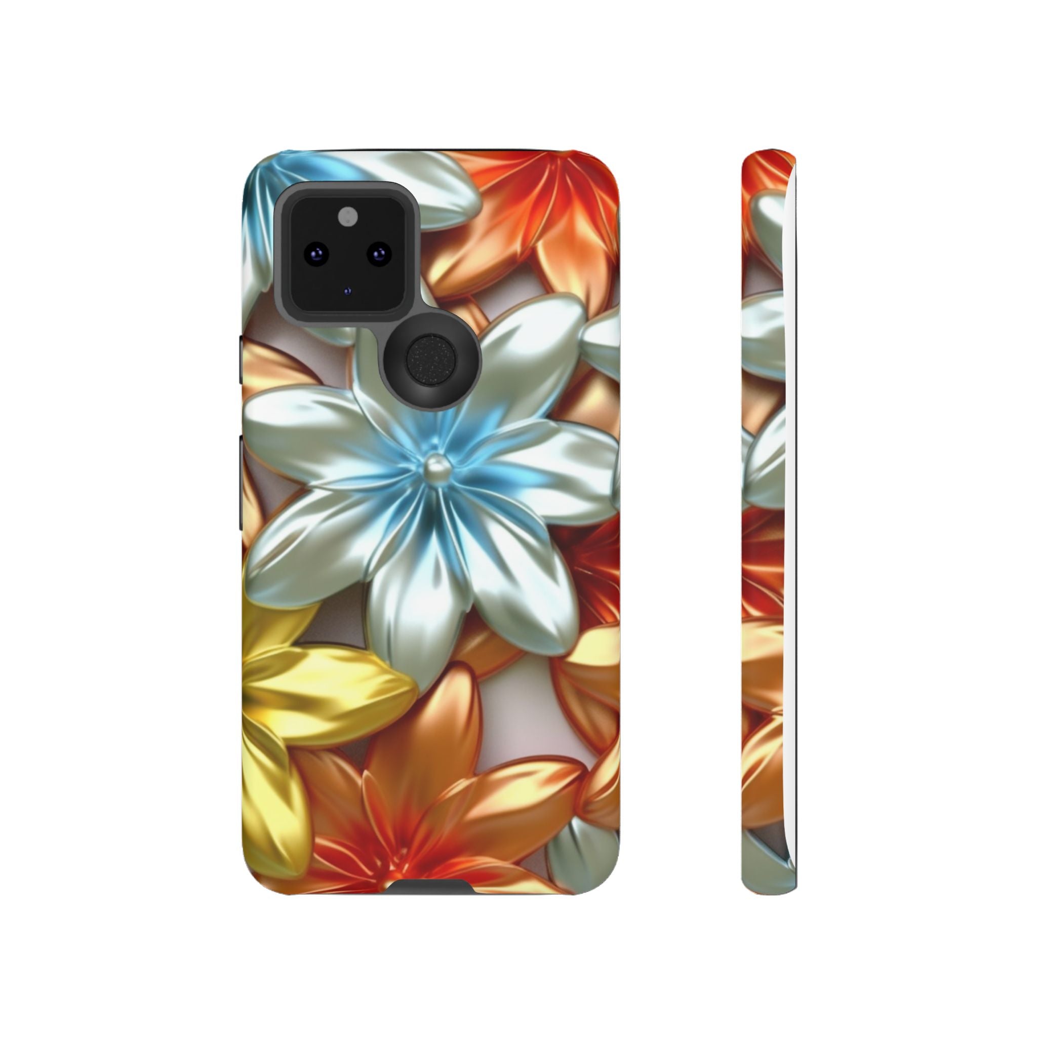 Metallic Flower Modern Art Design Google Pixel Case (All Models)