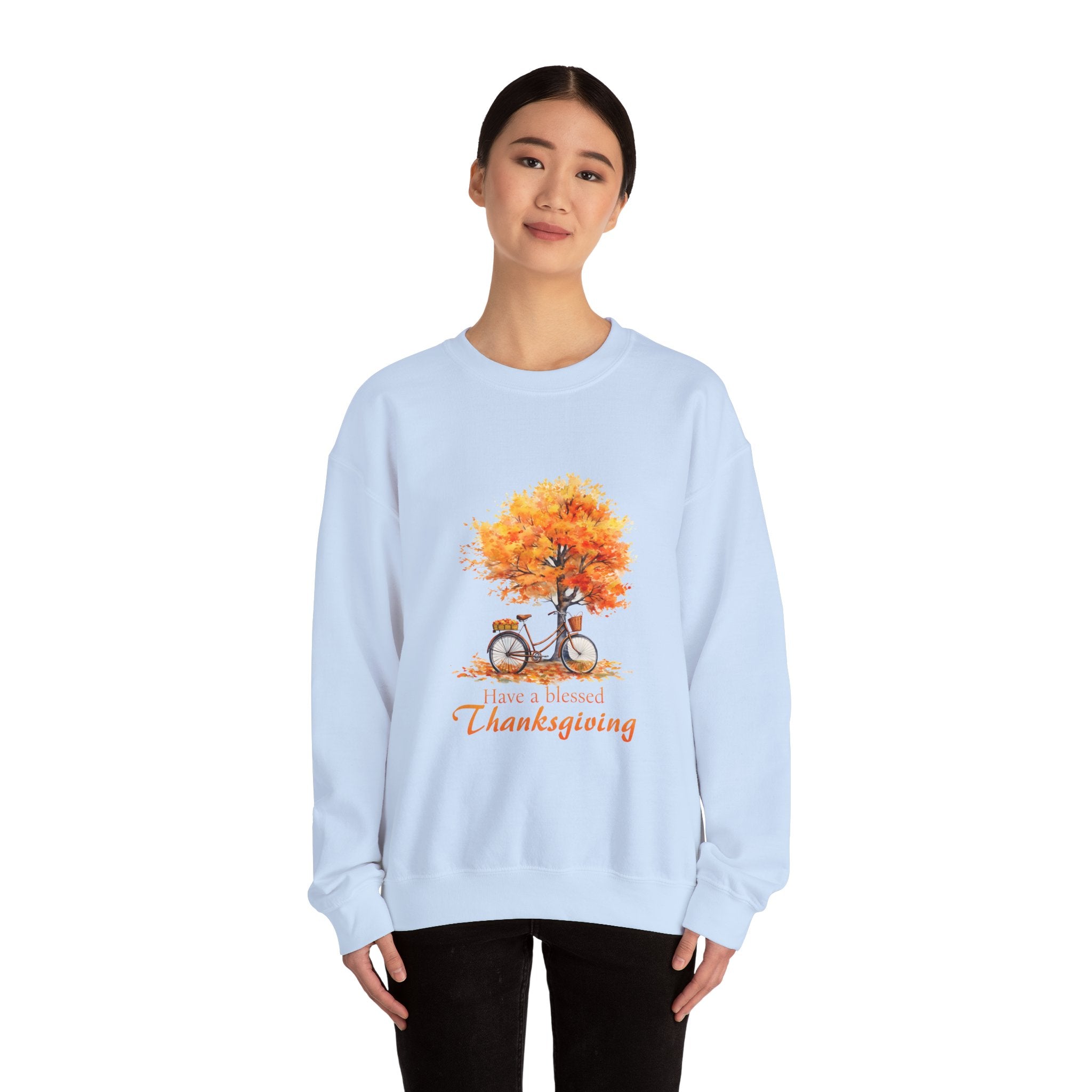 Blessed Thanksgiving Bicycle Sweatshirt