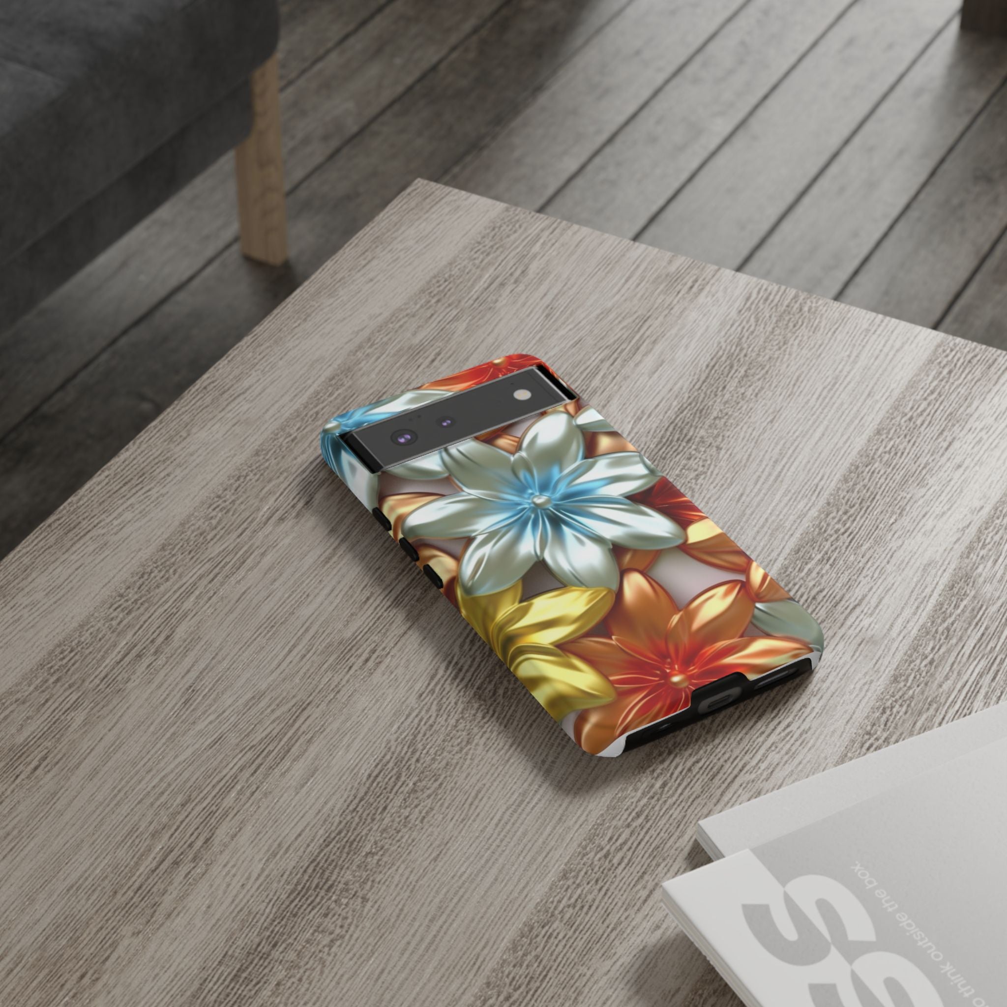 Metallic Flower Modern Art Design Google Pixel Case (All Models)