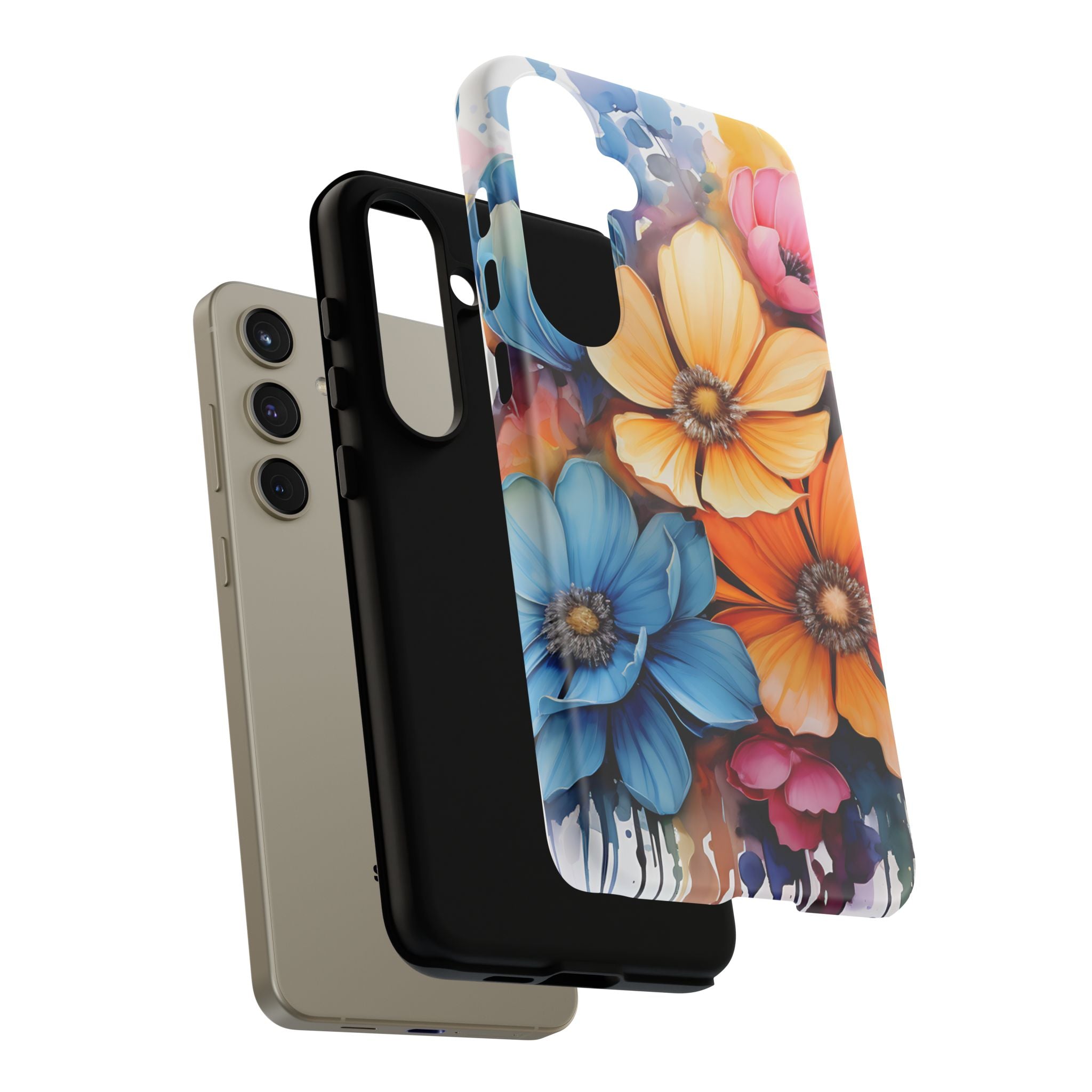 Vibrant Floral Watercolor Samsung Case