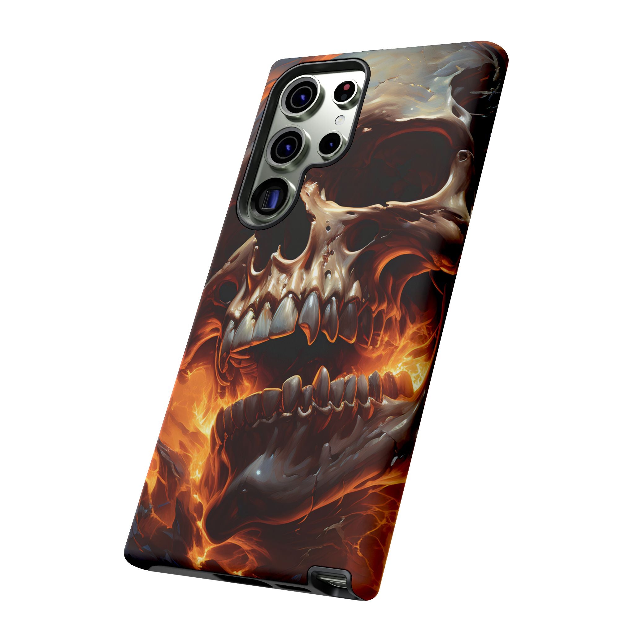 Fiery Skull Samsung Phone Case