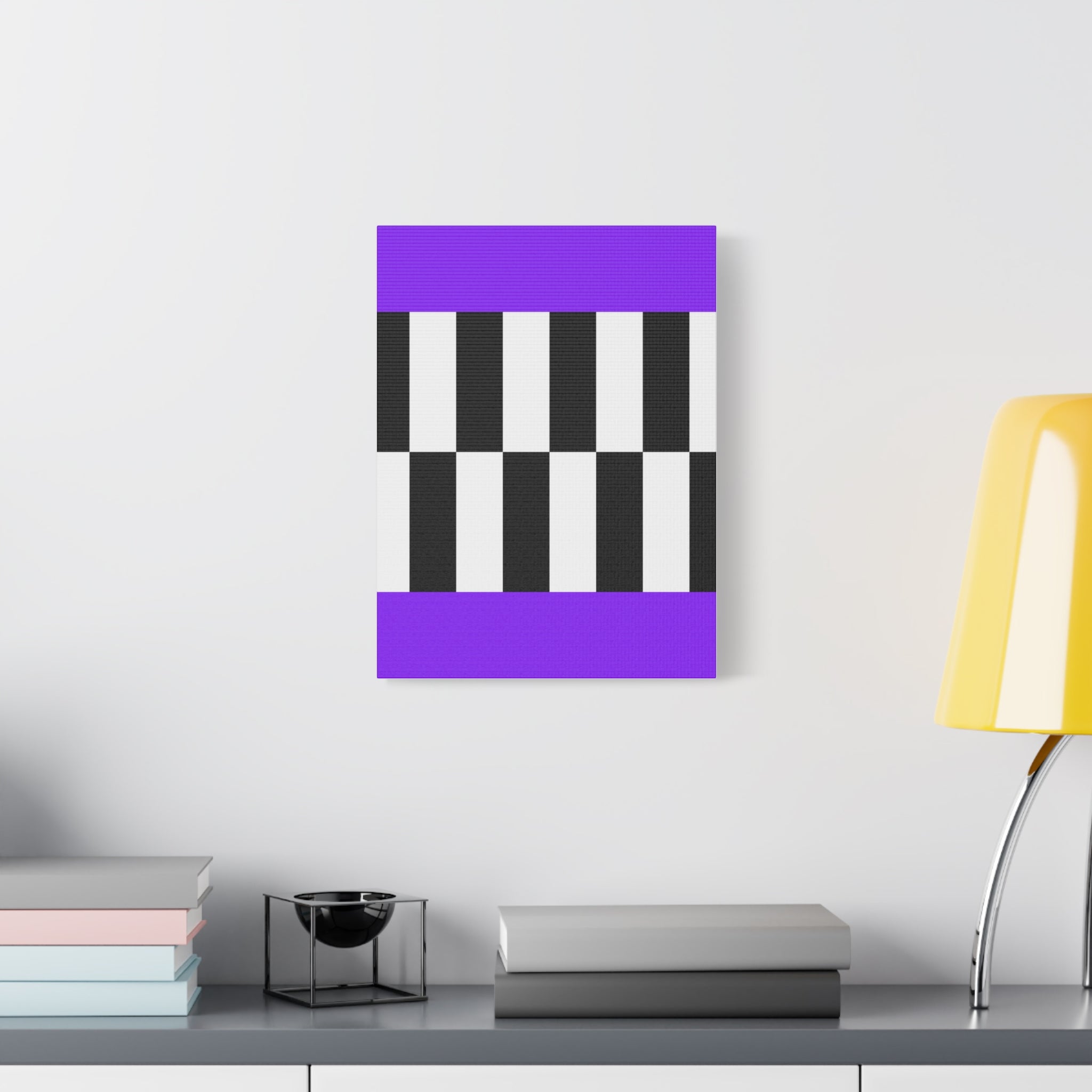 Minimalist Checkerboard Canvas Art