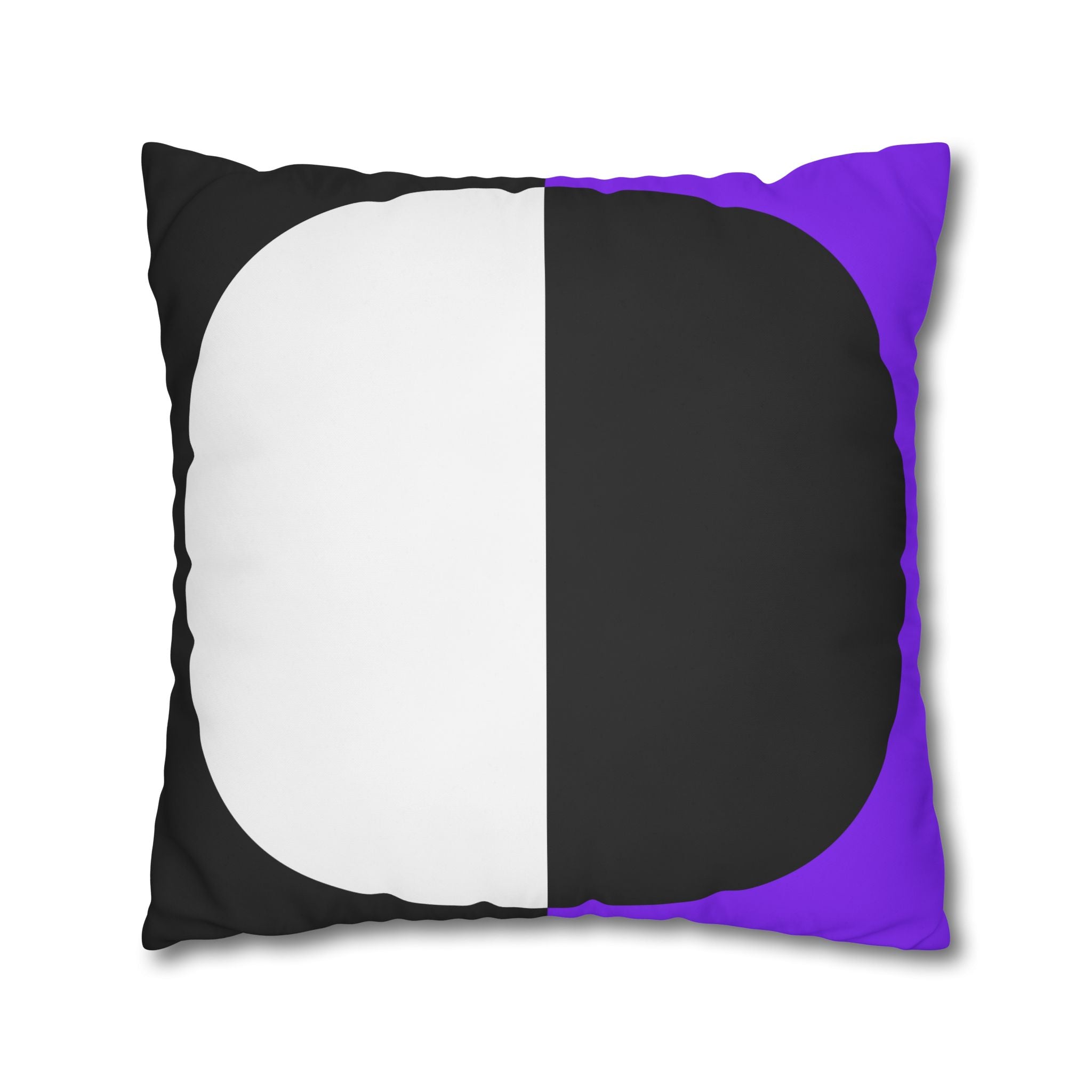 Geometric Purple & Black Pillowcase