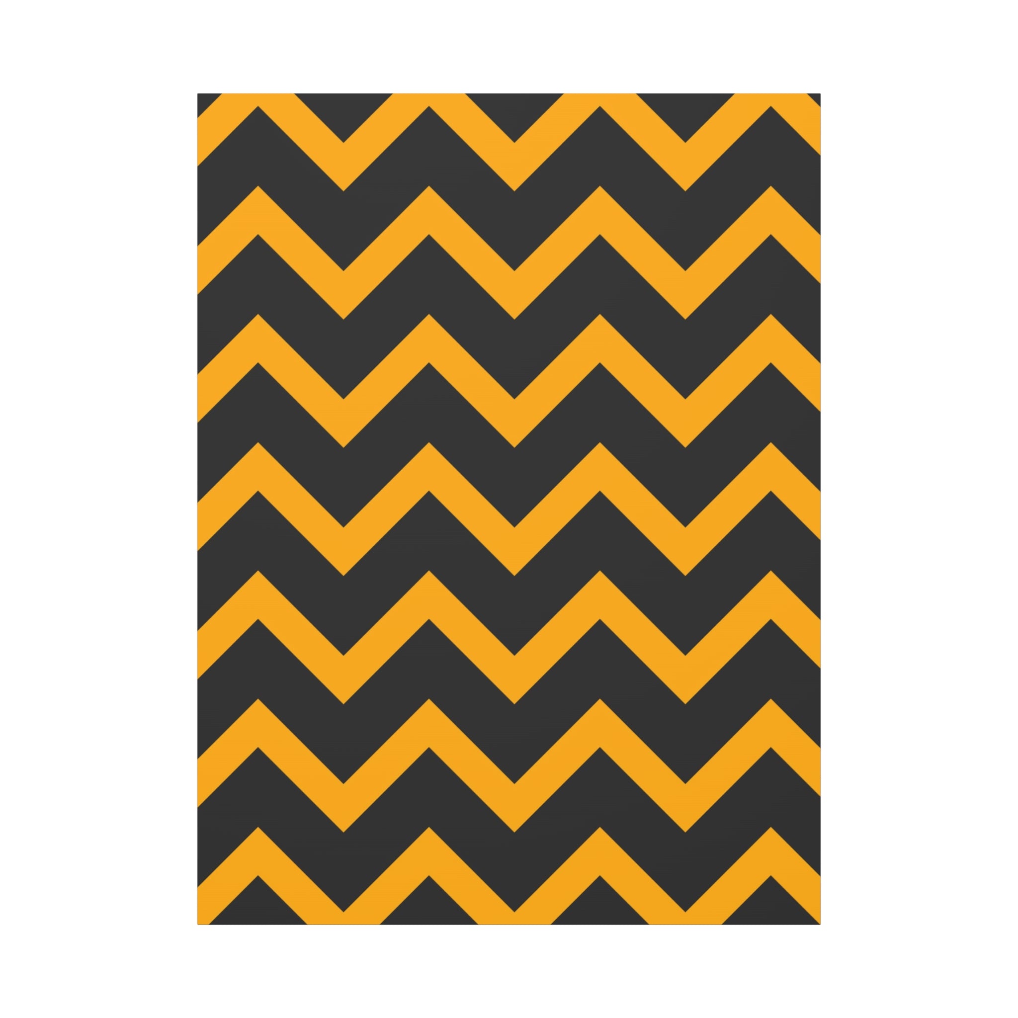 Bold Zigzag Geometric Canvas Art