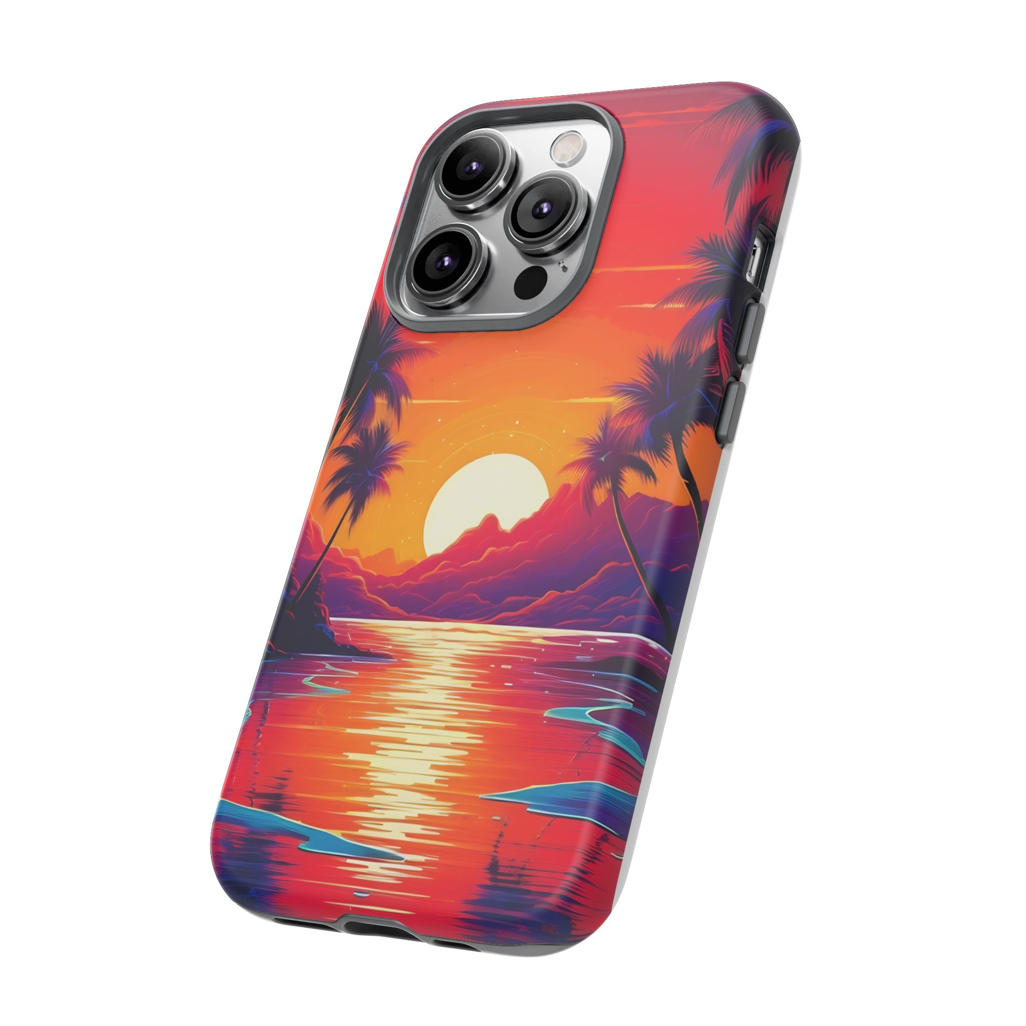 Sunset Beach Hexagon iPhone Case