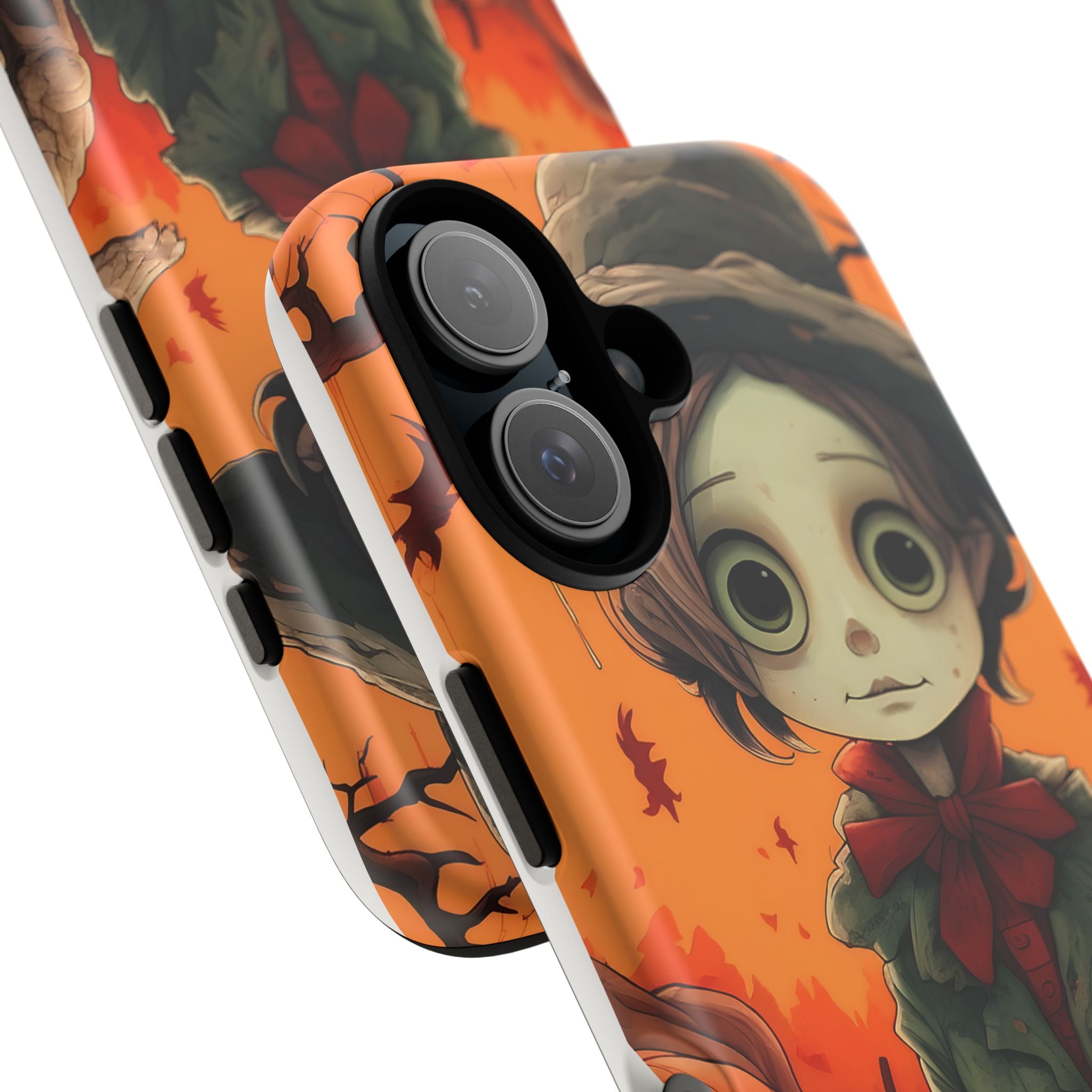 Spooky Autumn Child Hexagon Stone iPhone Case