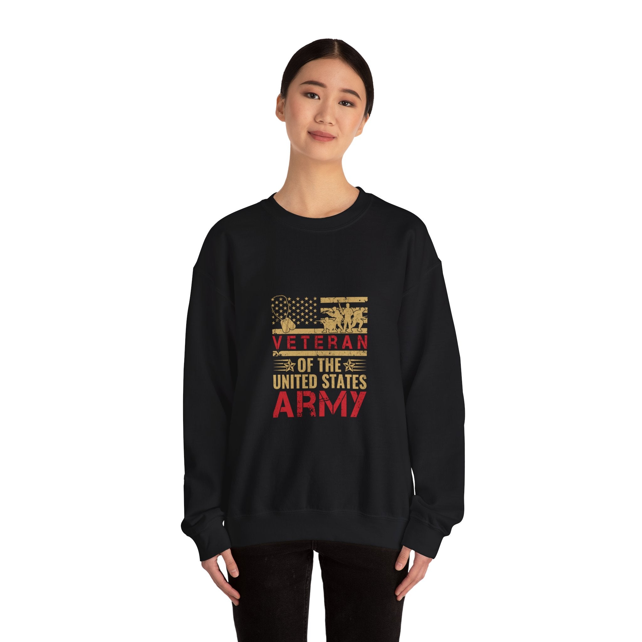 Veteran Army Sweatshirt: US Patriotic