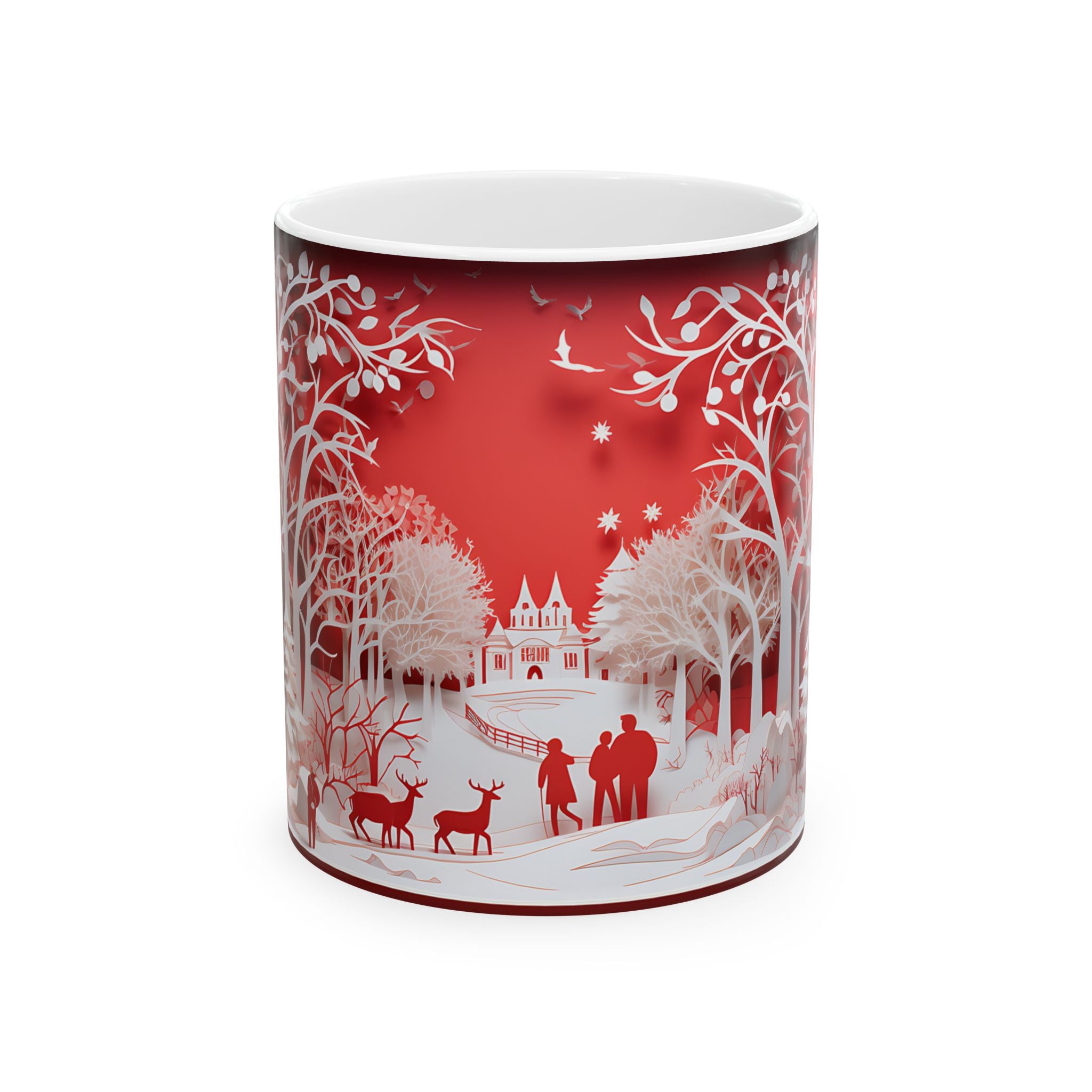 Winter Wonderland Paper Cut Mug