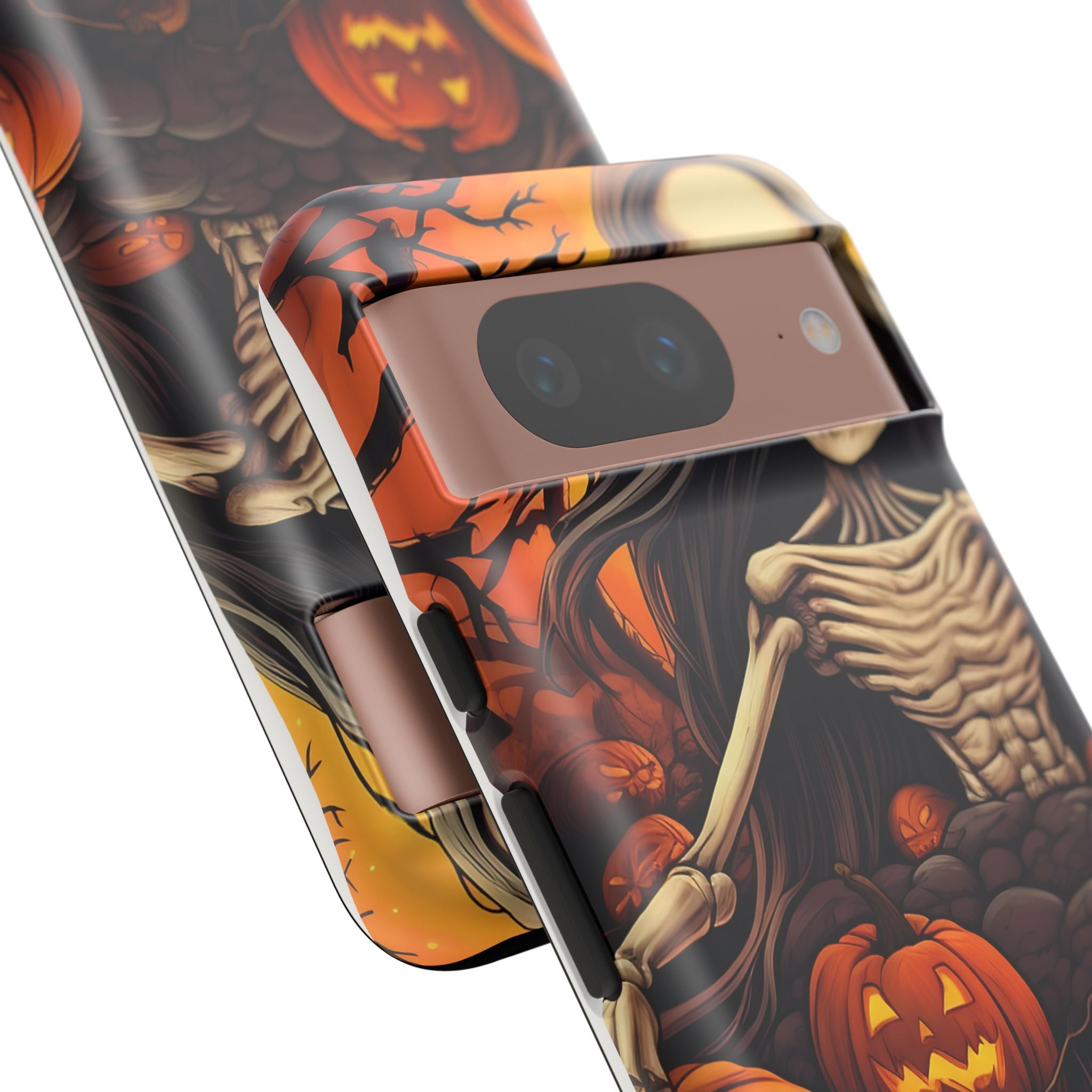 Spooky Skeleton Halloween Google Pixel Case (All Models)