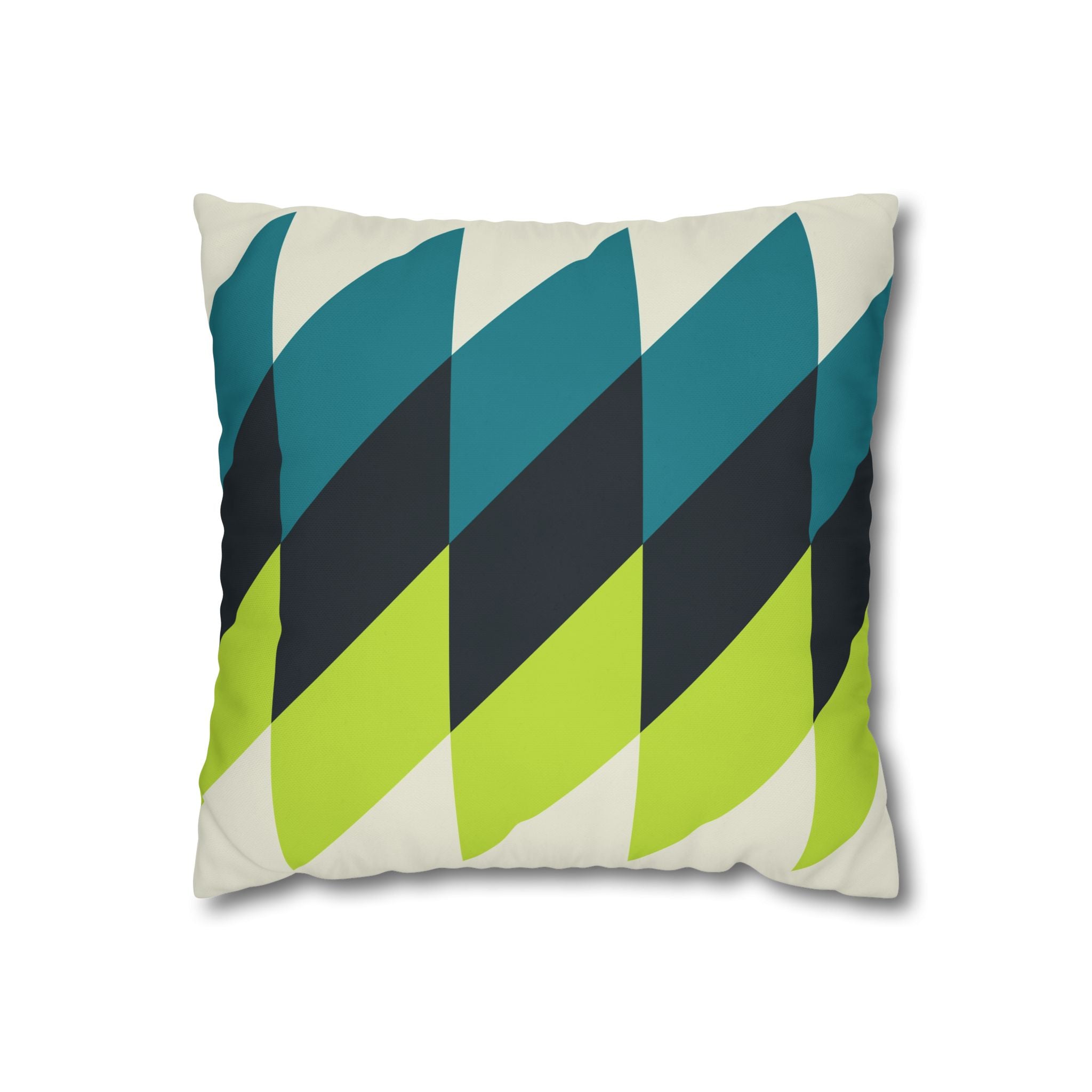 Geometric Teal Pillowcase - Modern Decor