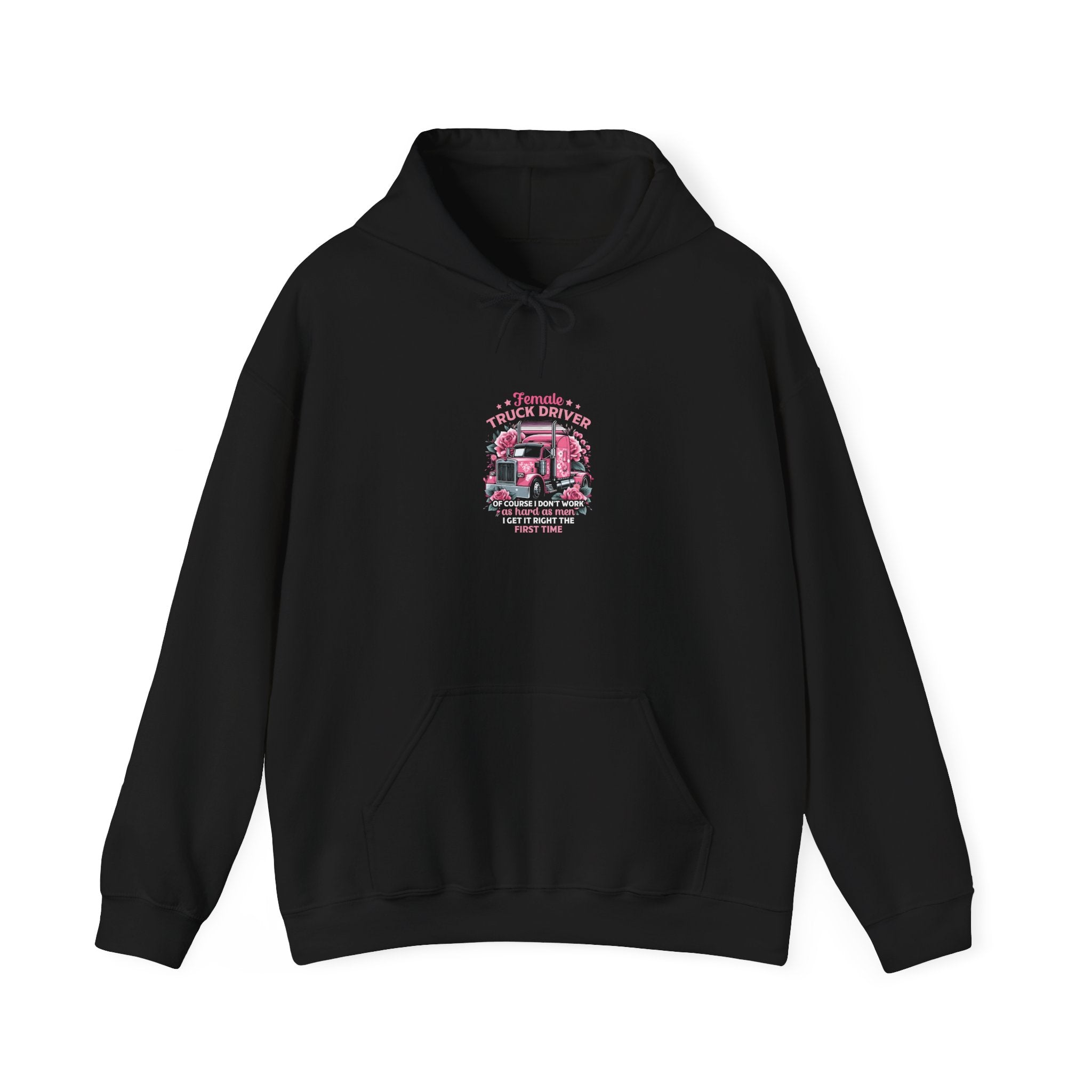 Pink Truck Driver Hoodie - Women's