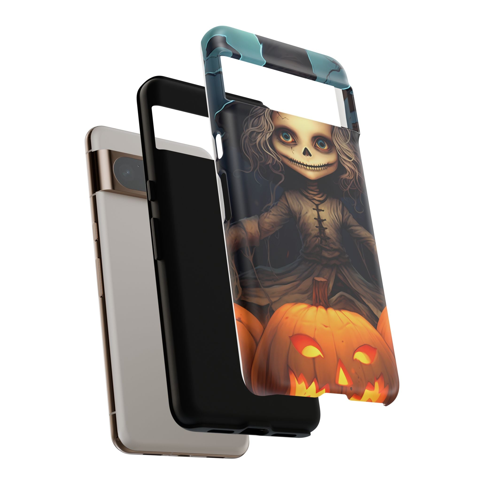 Spooky Skull Girl Halloween Google Google Pixel Case (All Models)