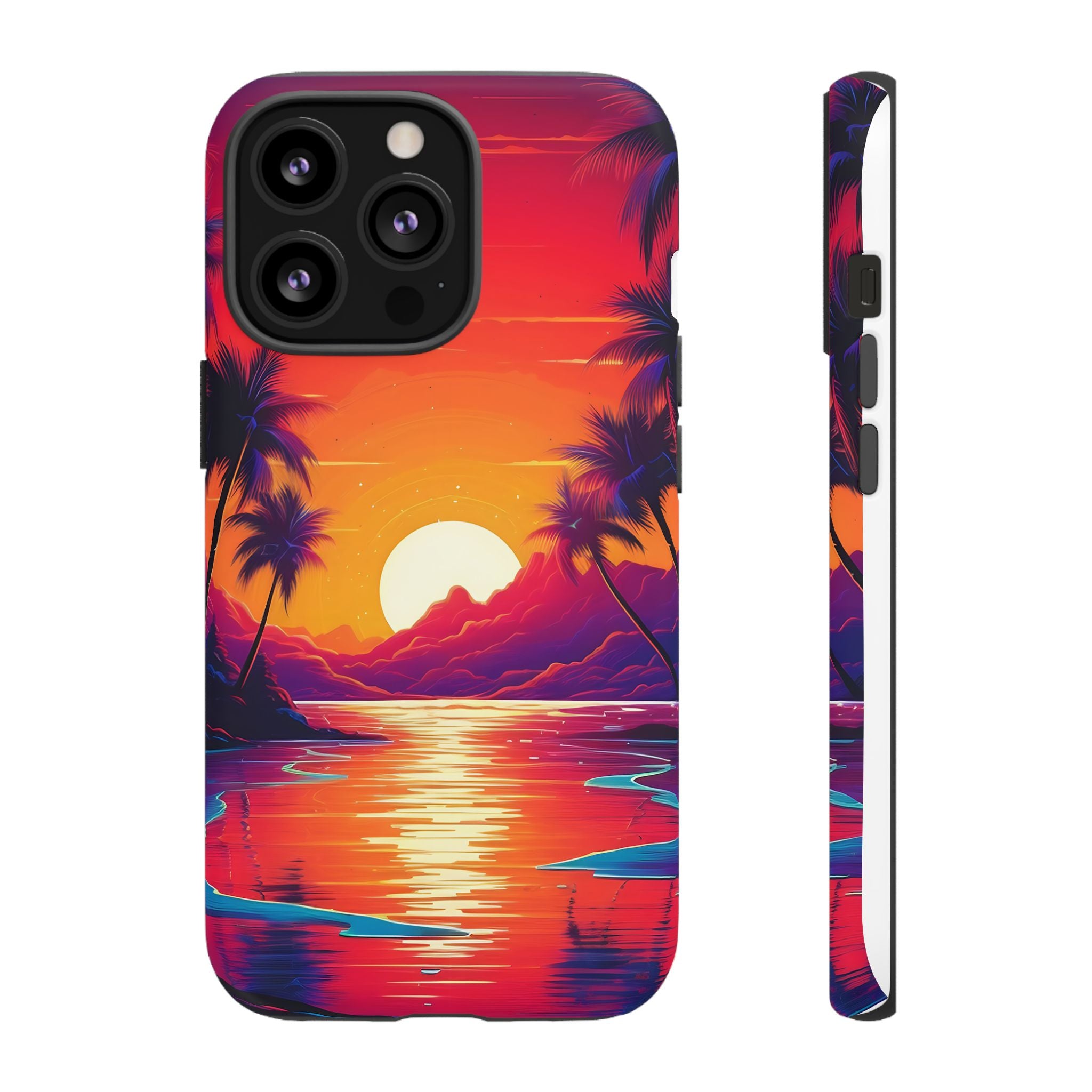 Sunset Beach Hexagon iPhone Case