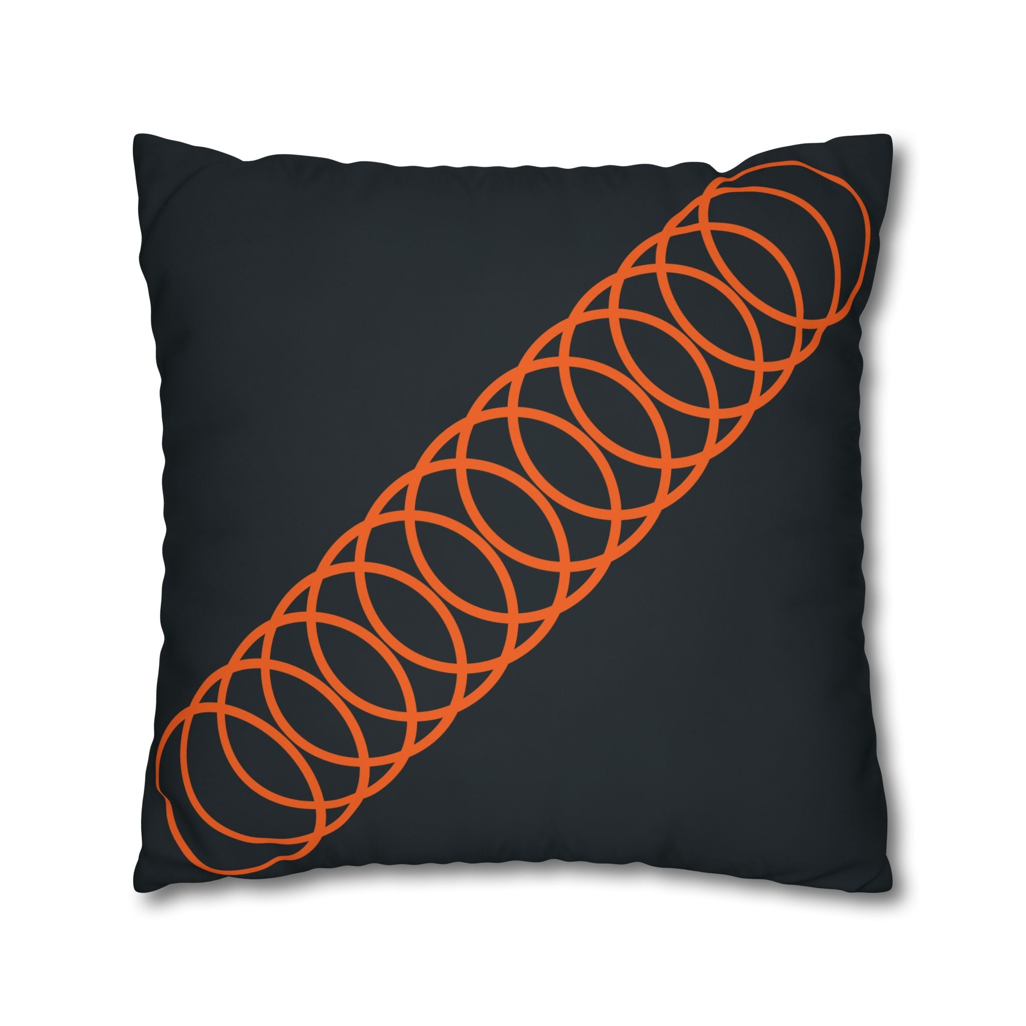 Orange Coil Spring Pillowcase - Teal