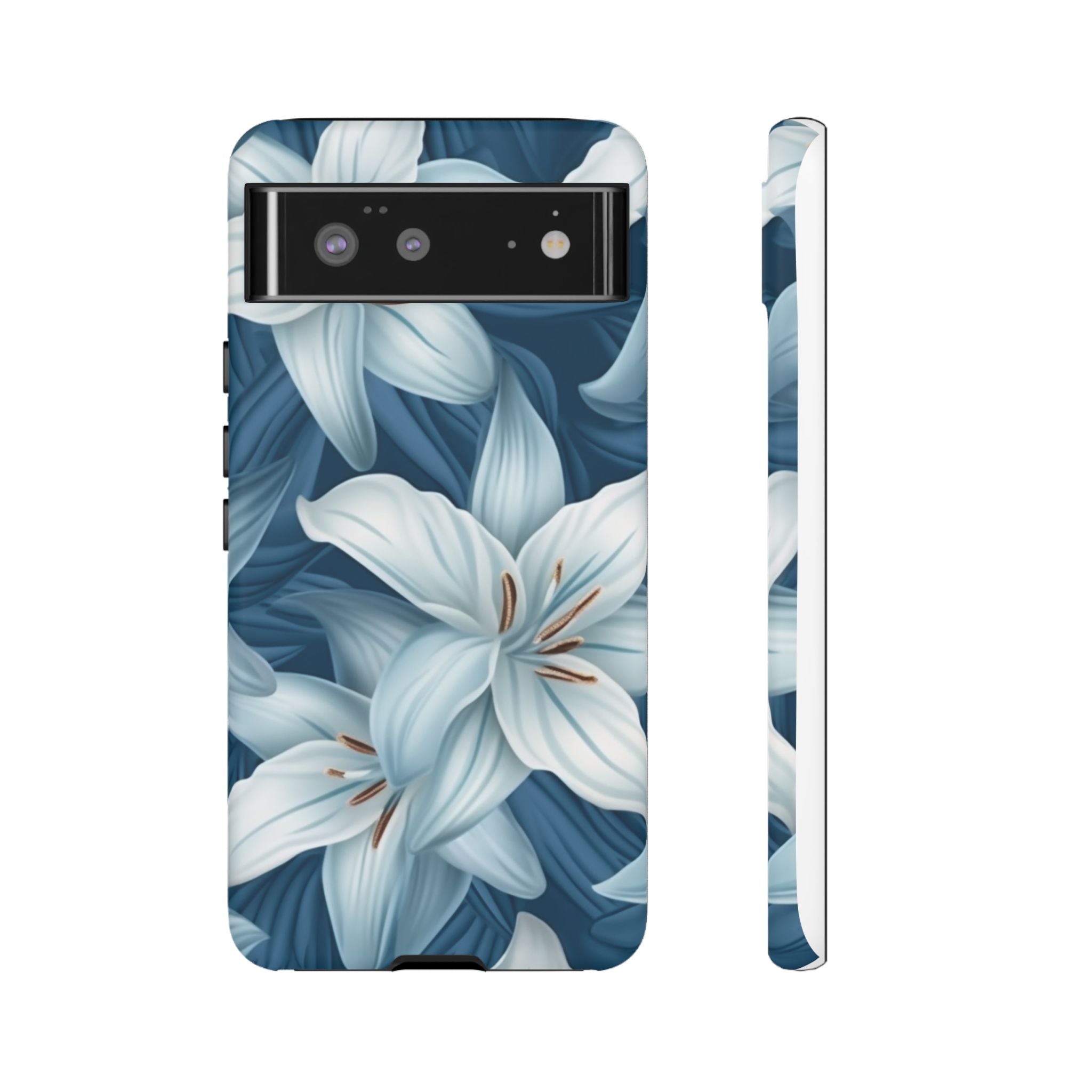 Pastel Blue Lily Google Pixel Case (All Models)