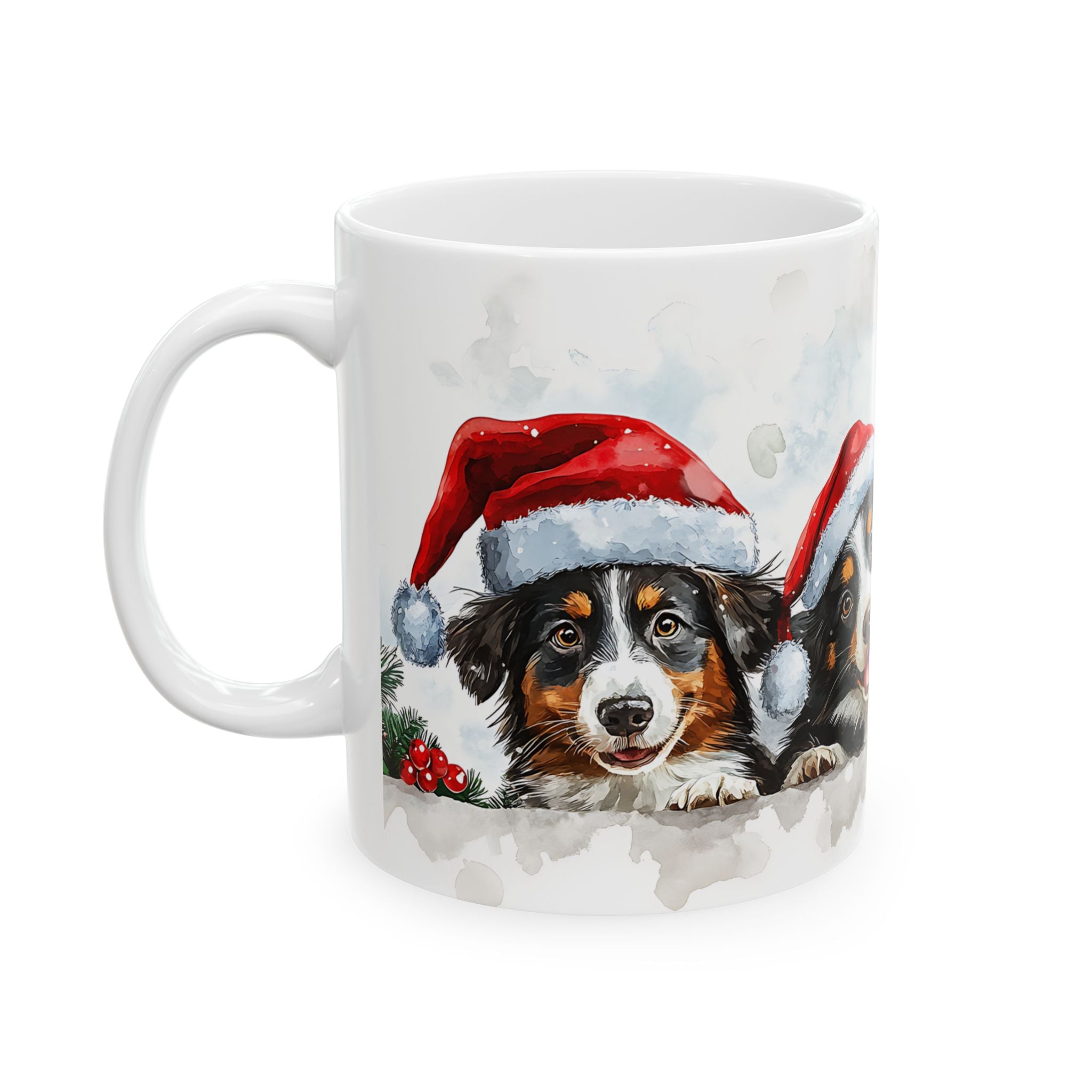 Bernese Mountain Dog Puppy Christmas Mug