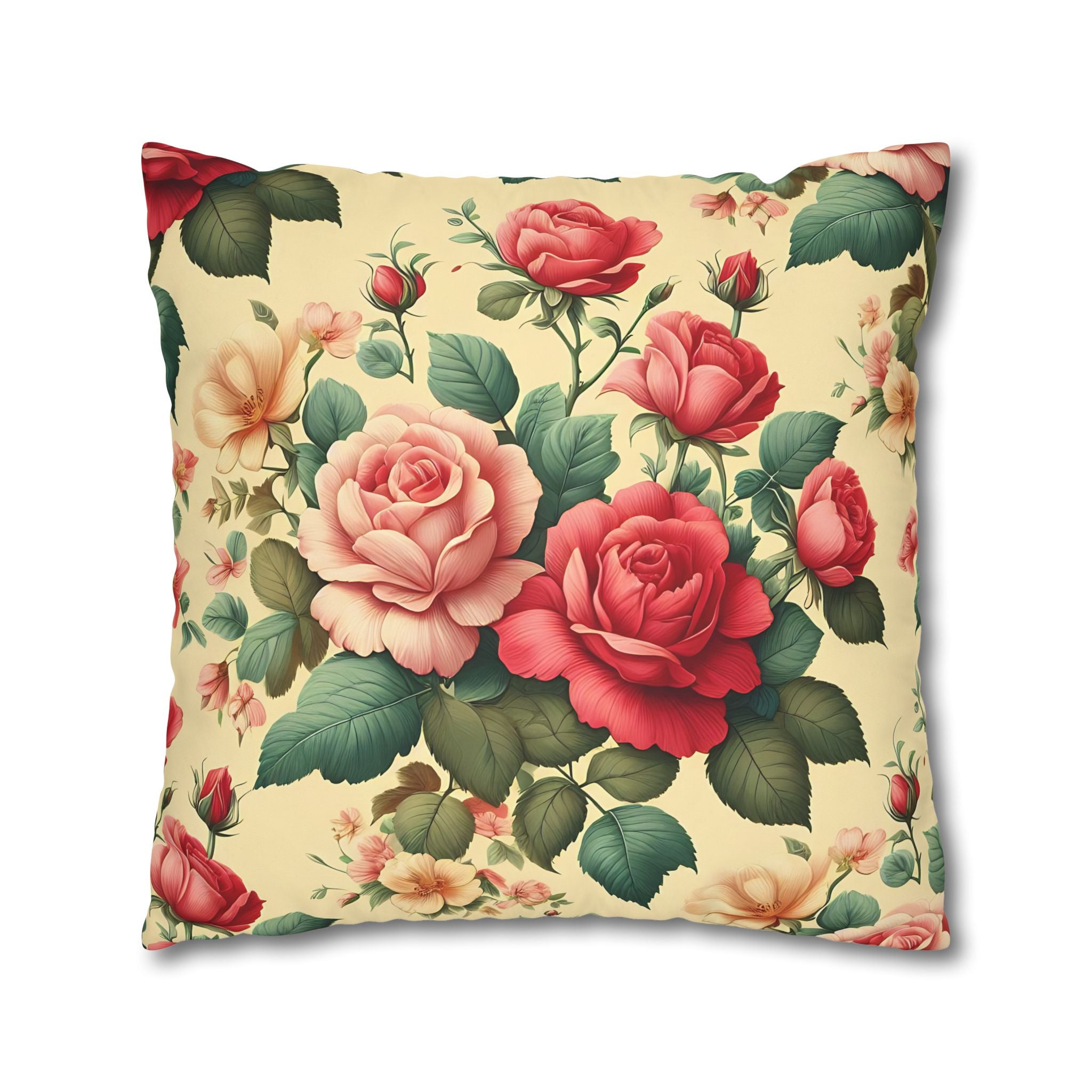 Vintage Rose Pillowcase - Floral Print