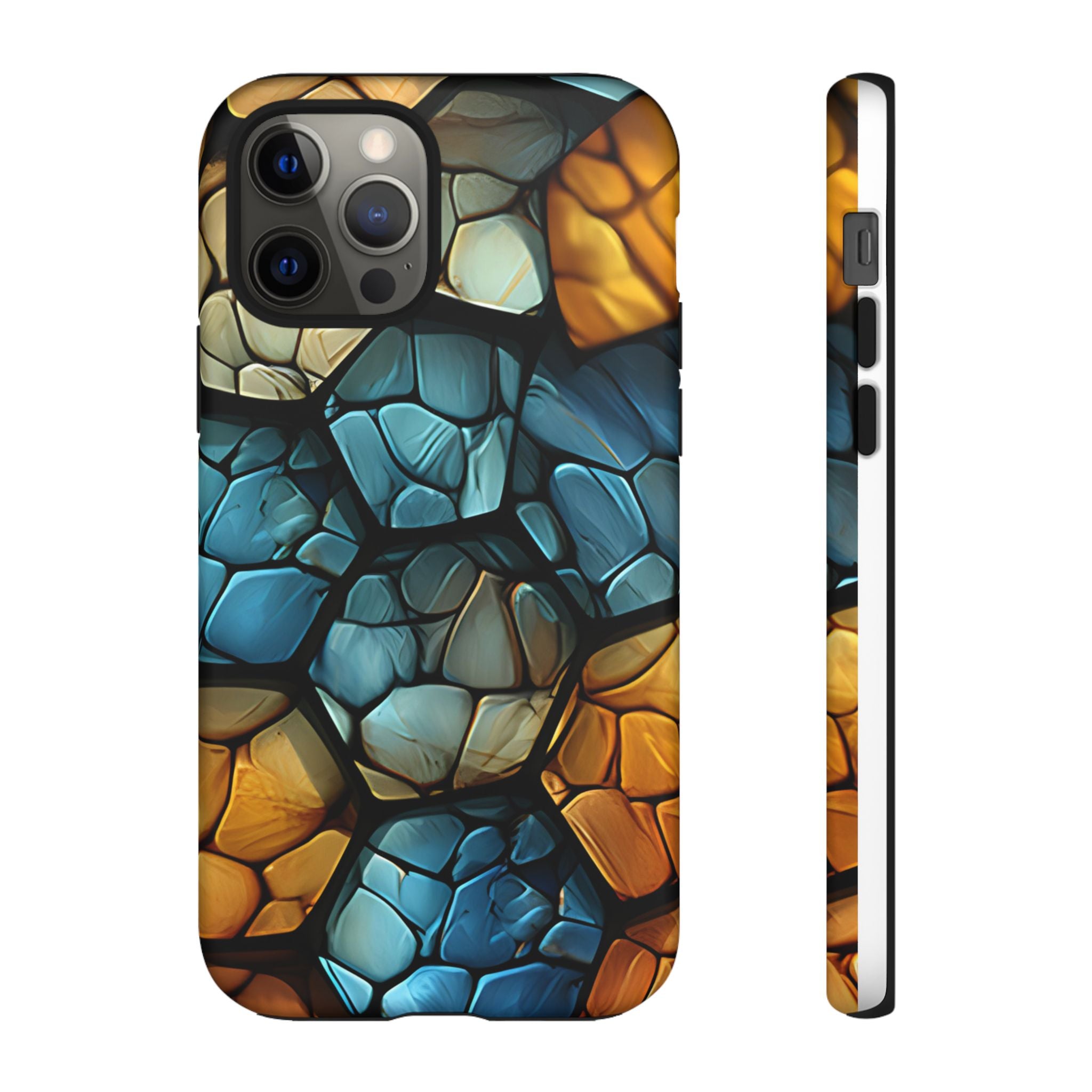 Abstract Stone Mosaic iPhone Case