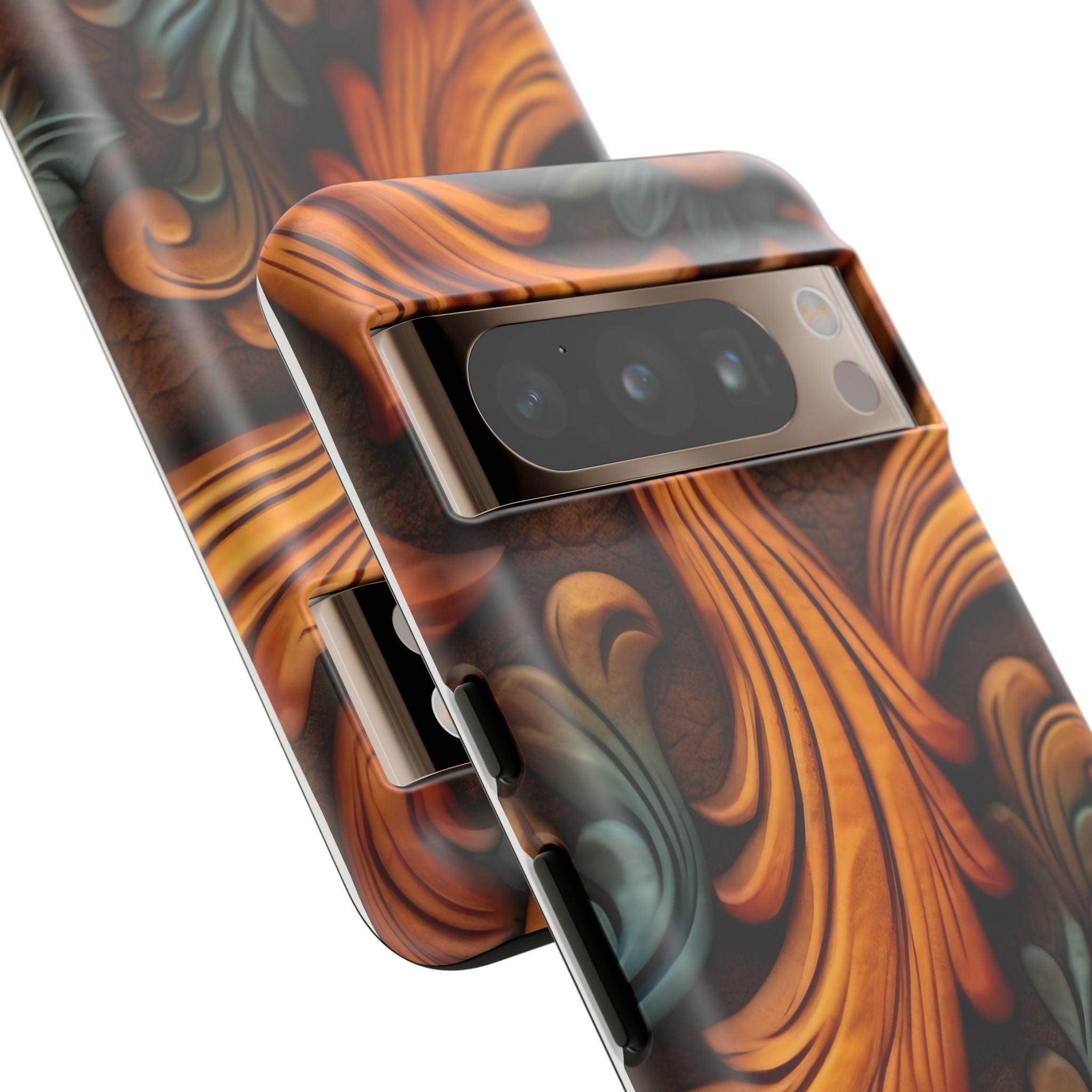 Baroque Copper Google Pixel Case (All Models) - Luxury Design