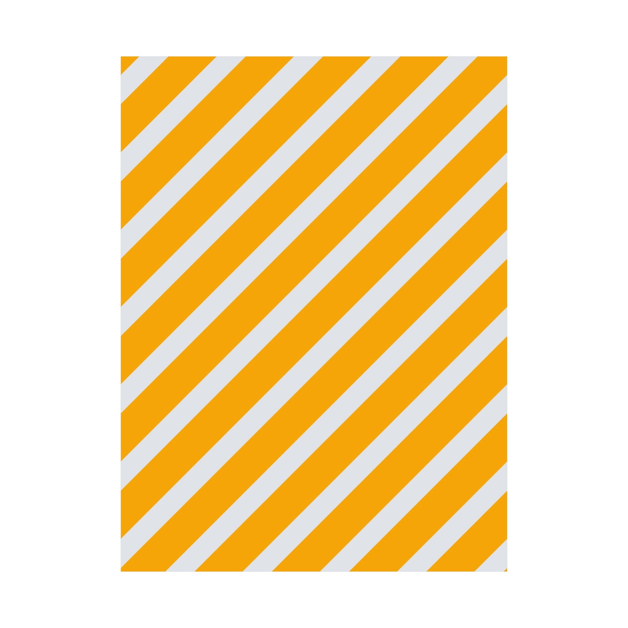 Orange & Gray Diagonal Stripe Poster