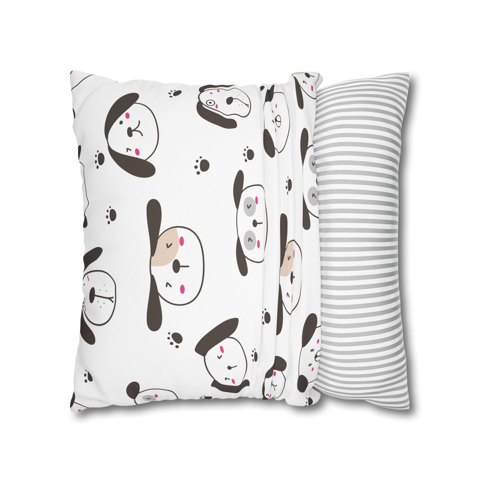 Cute Puppy Paw Print Pillowcase