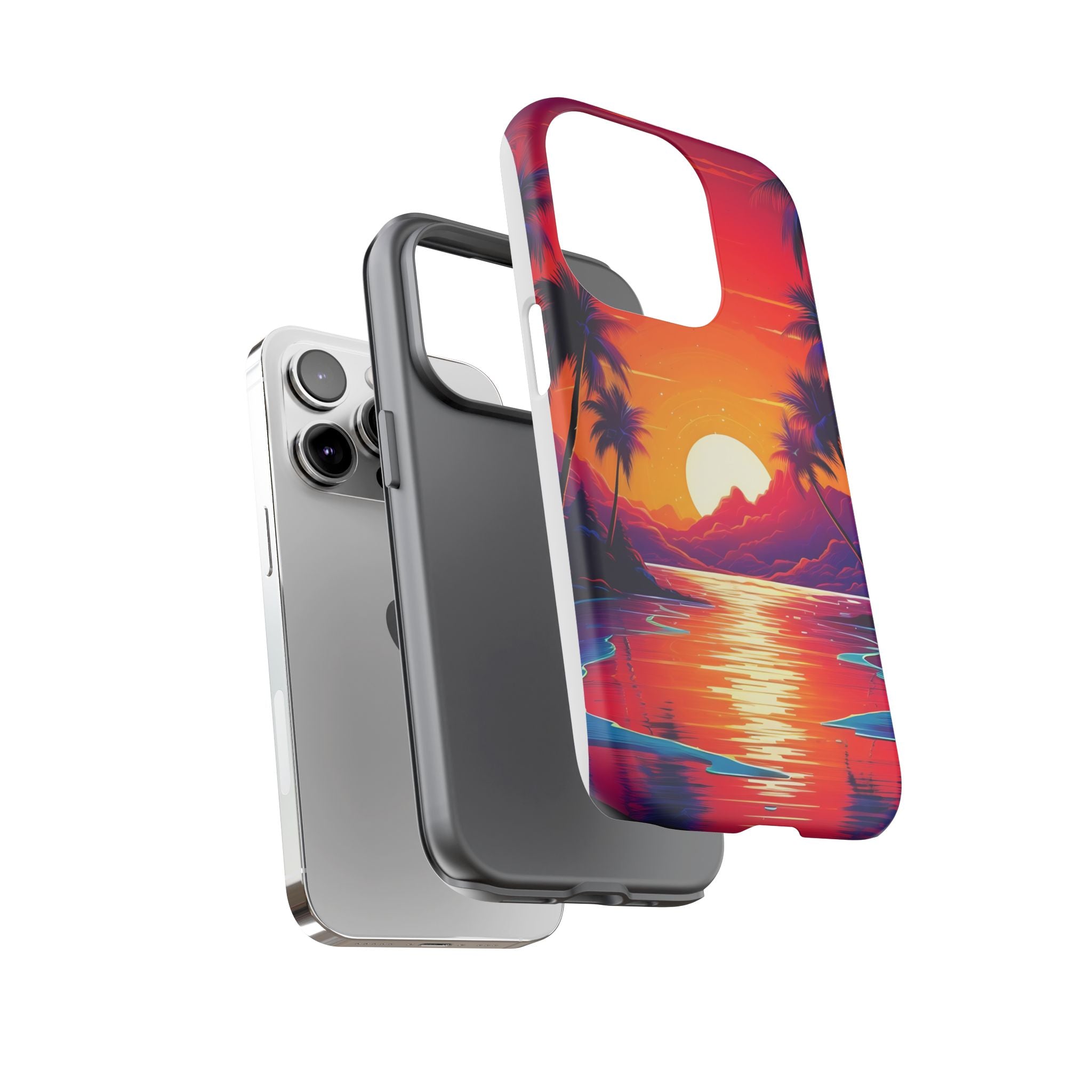 Sunset Beach Hexagon iPhone Case