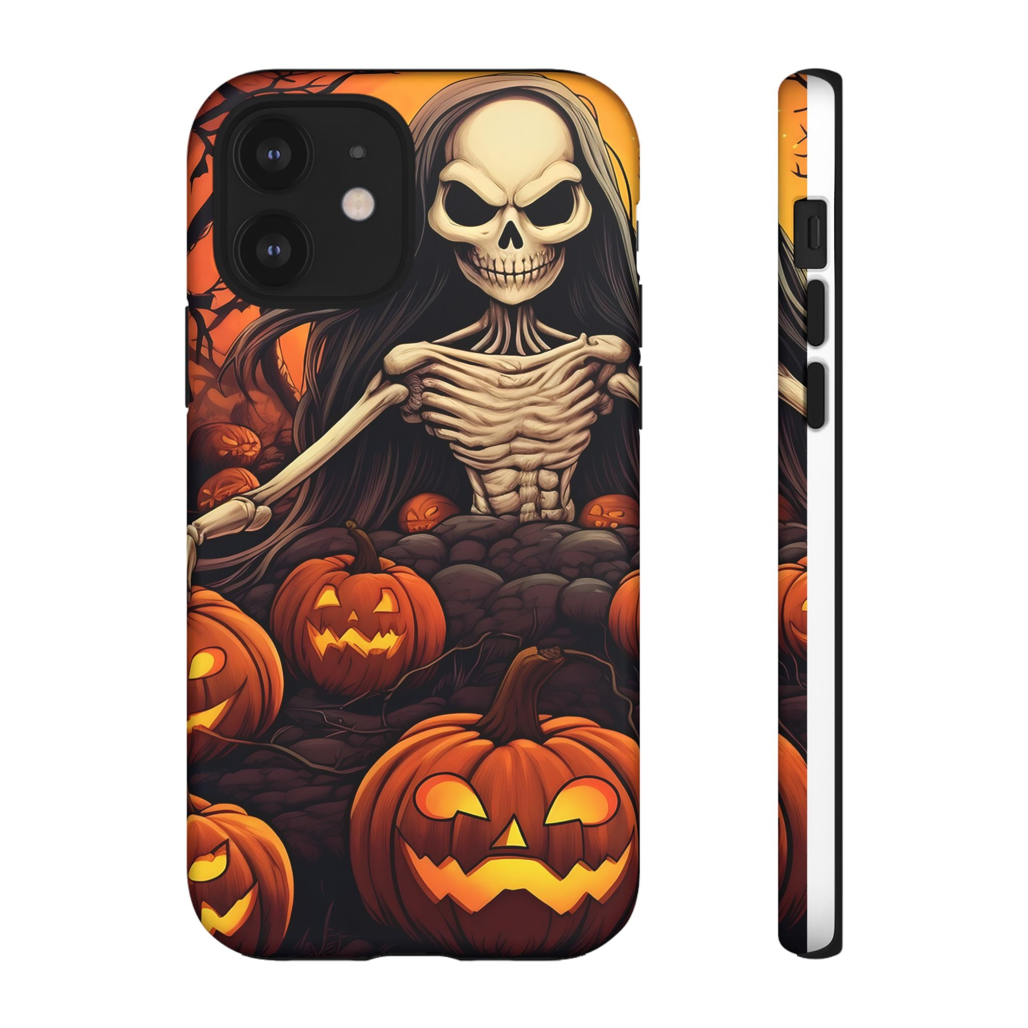 Spooky Skeleton Hexagon iPhone Case