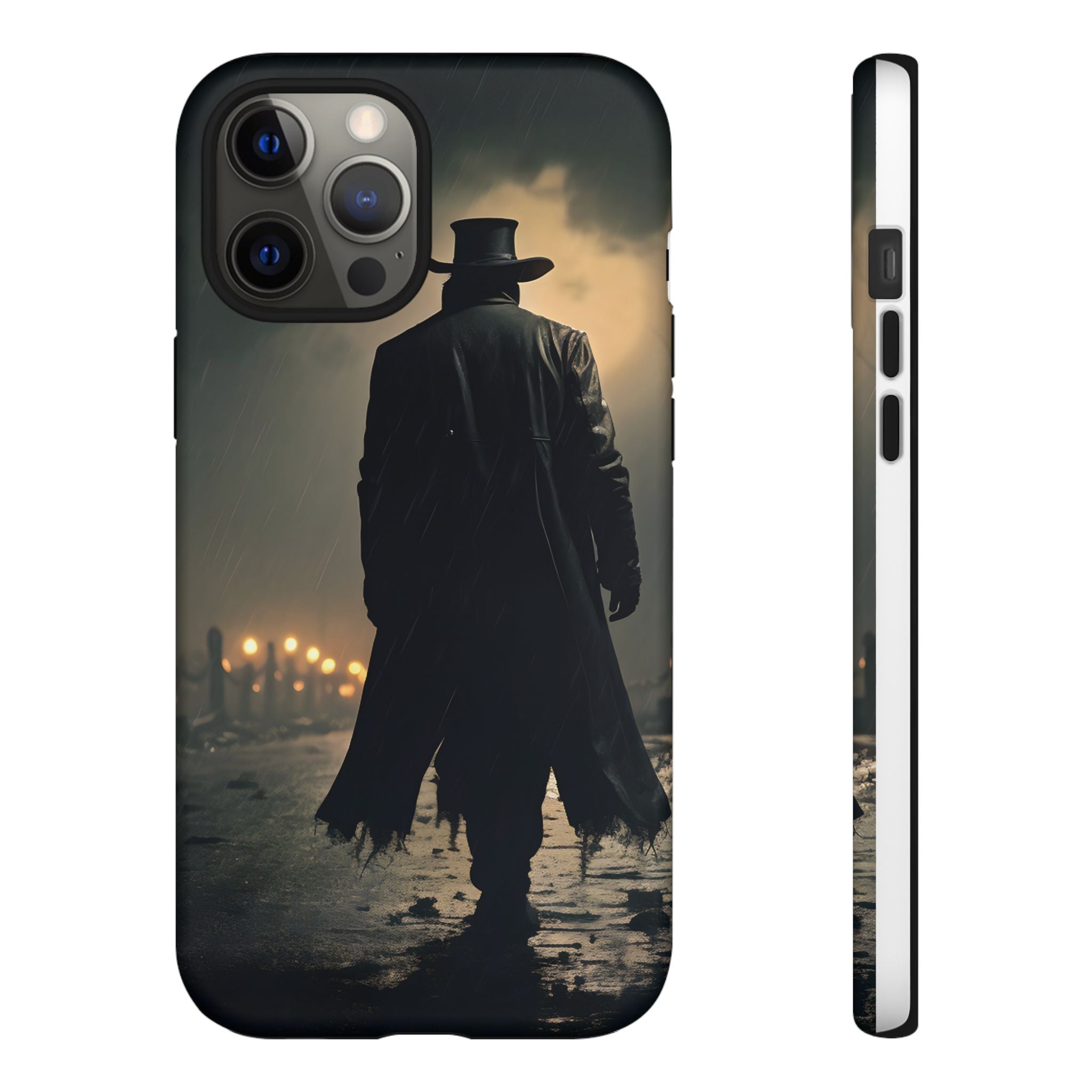 Mysterious Night Walk Hexagon Stone iPhone Case