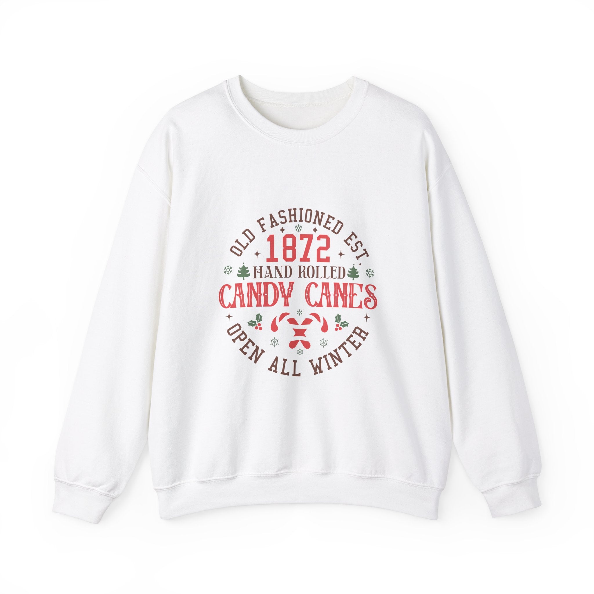 1872 Candy Canes Christmas Sweatshirt