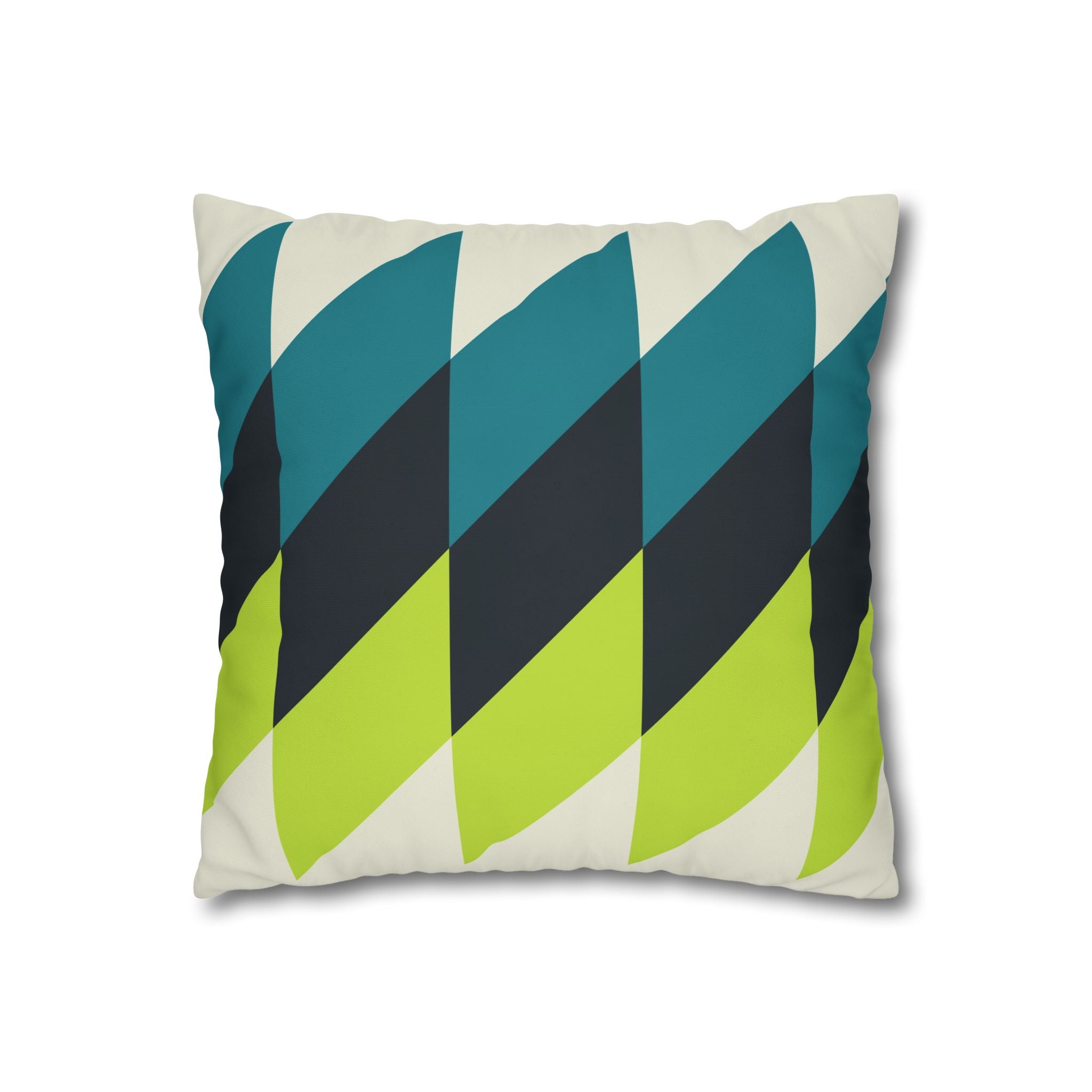 Geometric Teal Pillowcase - Modern Decor