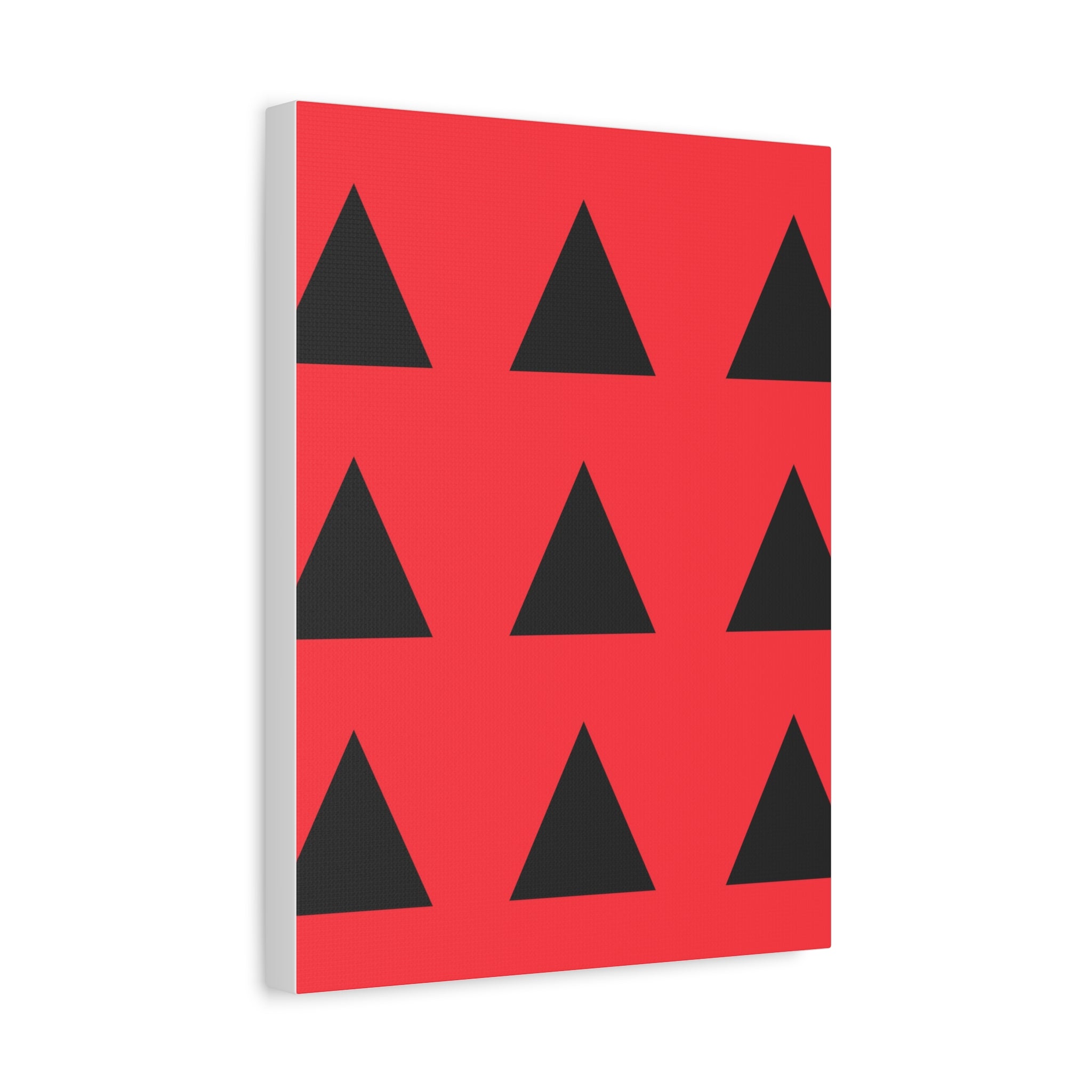 Red & Black Triangle Canvas Art