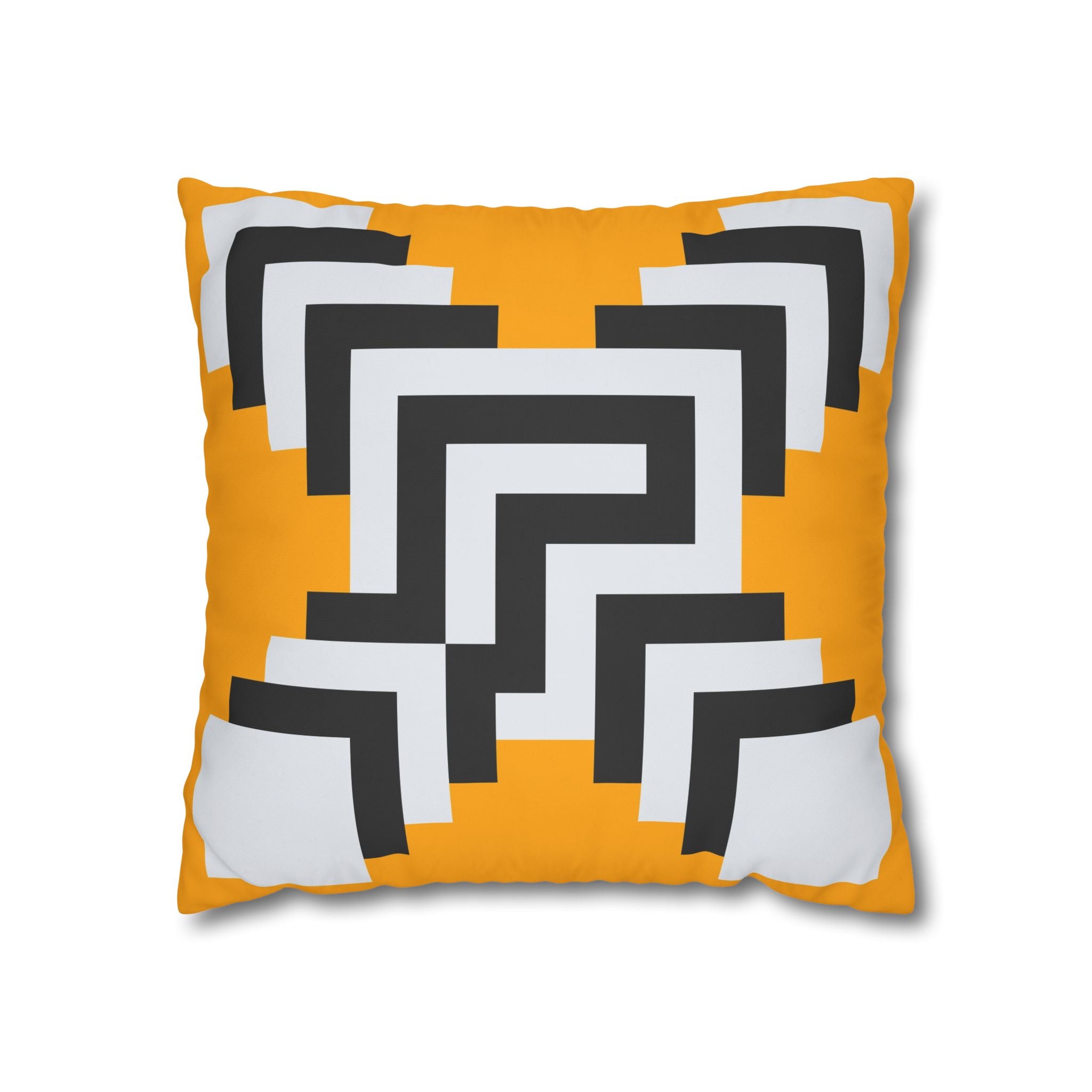 Geometric Gold Pillowcase - Abstract X Design