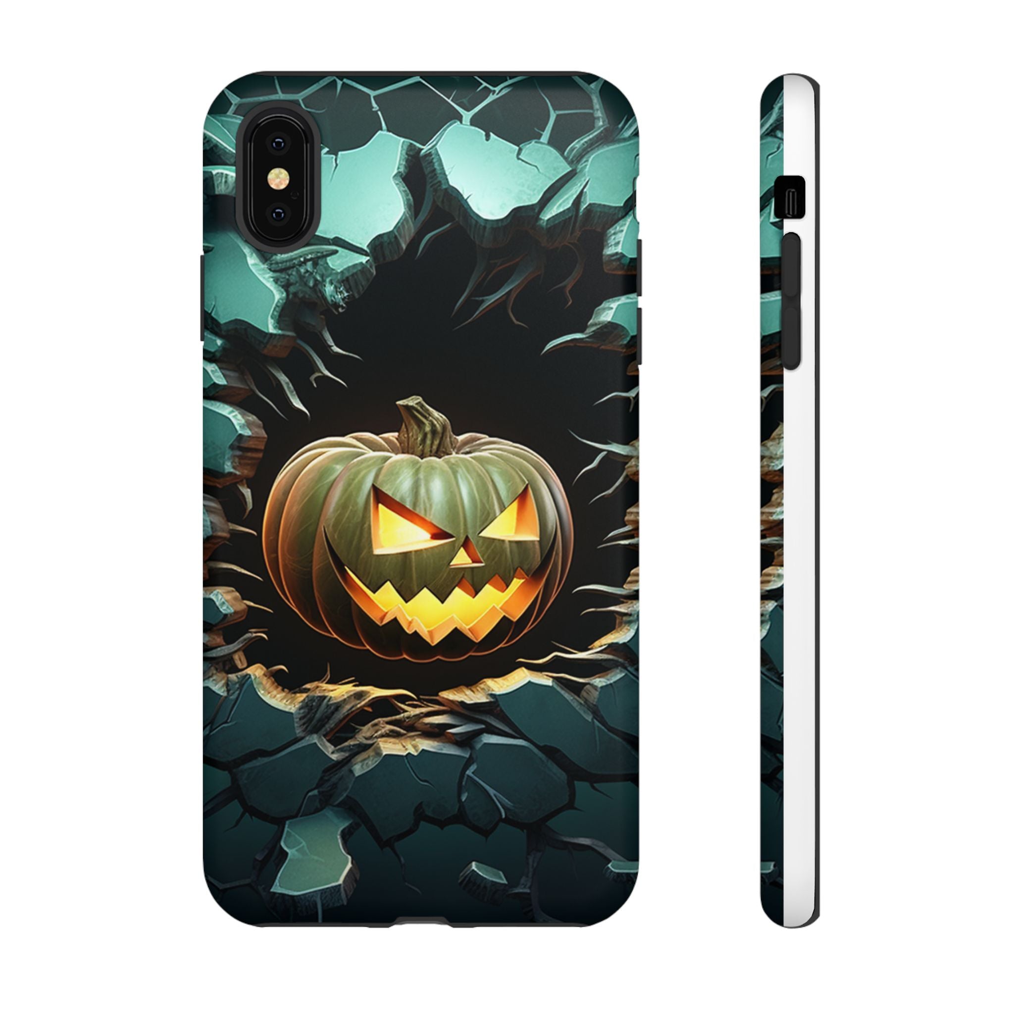 Spooky Jack-o'-Lantern Hexagon iPhone Case