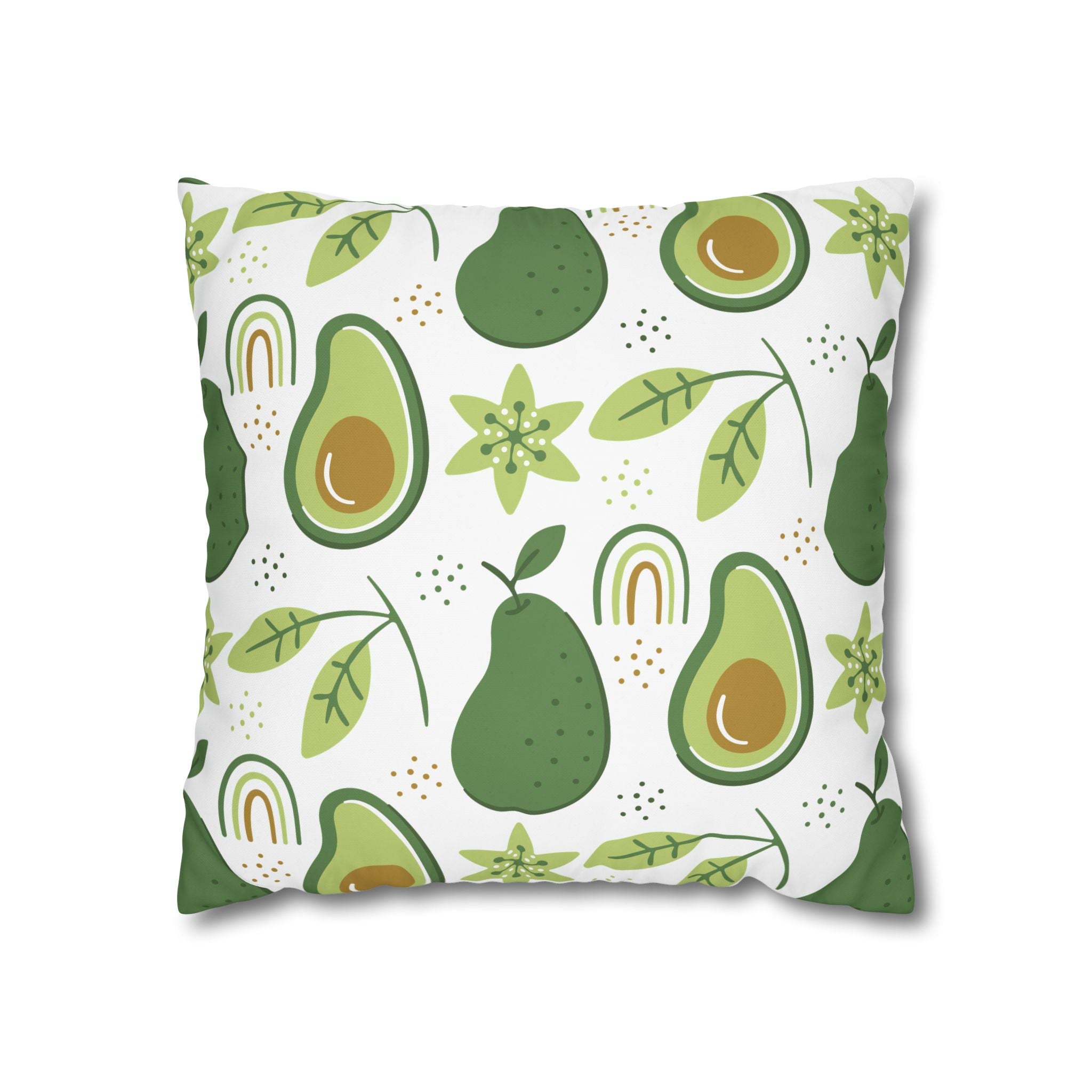 Avocado Leaf Pillowcase - Retro Green